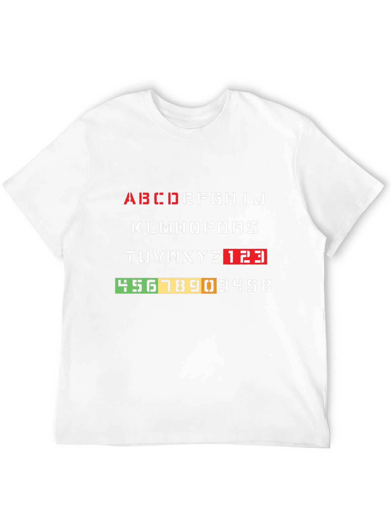 Alphabet & Number Tee