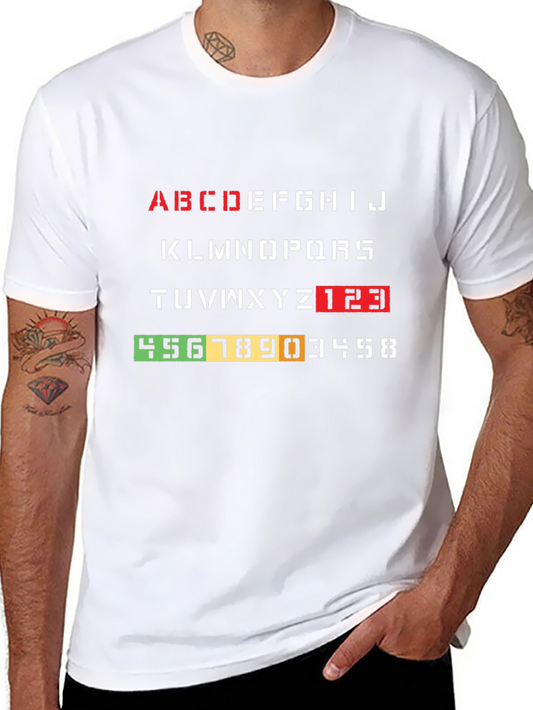 Alphabet & Number Tee