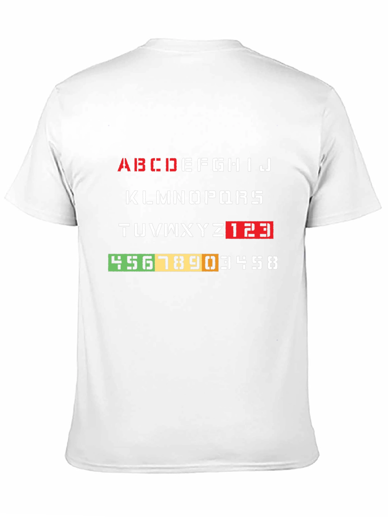 Alphabet & Number Tee