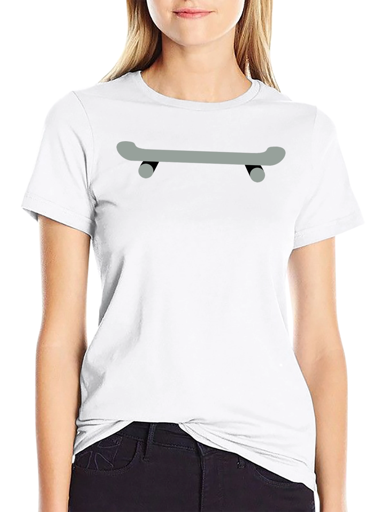 Cool Skateboard Graphic Tee - Black
