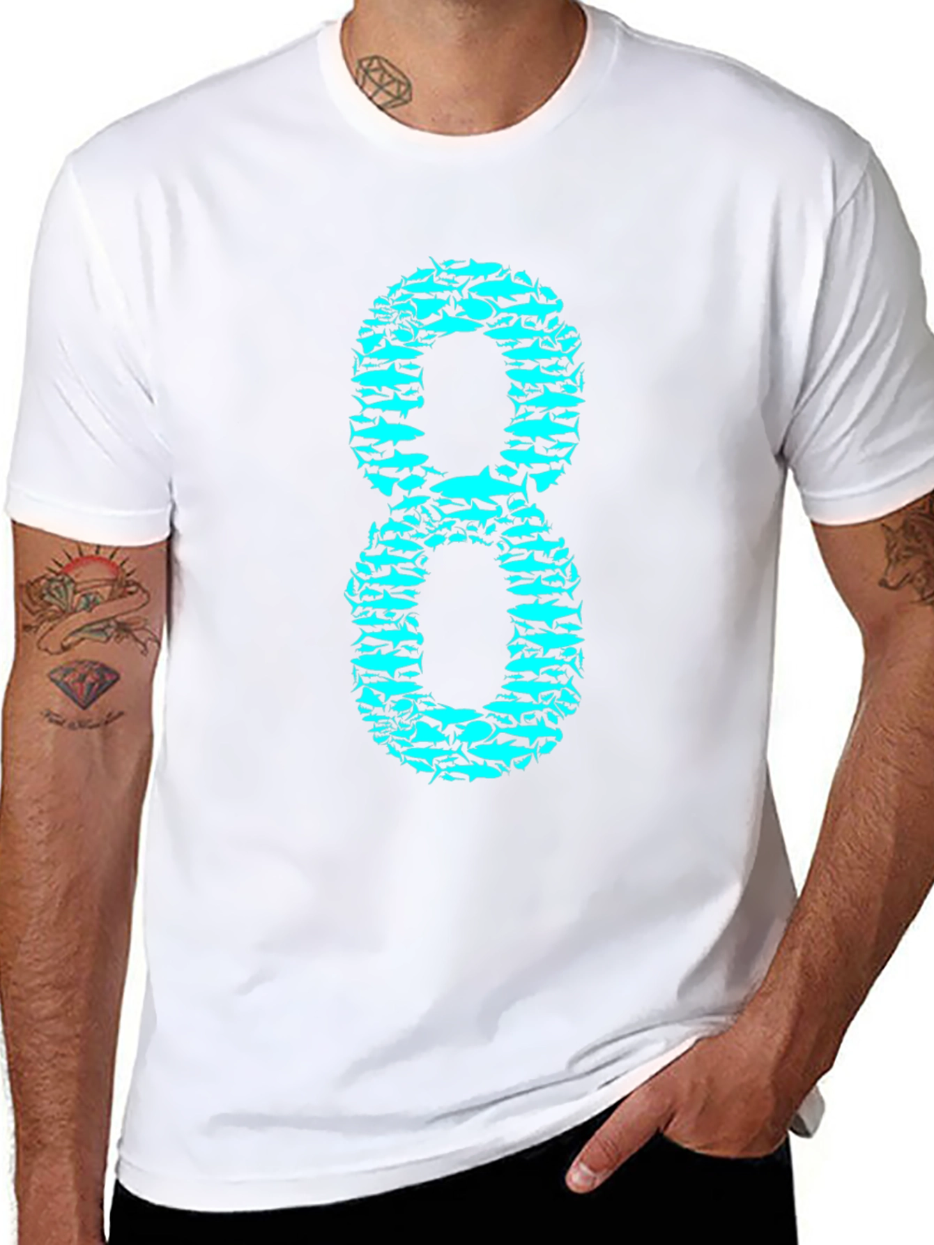 Shark Eight Graphic Tee