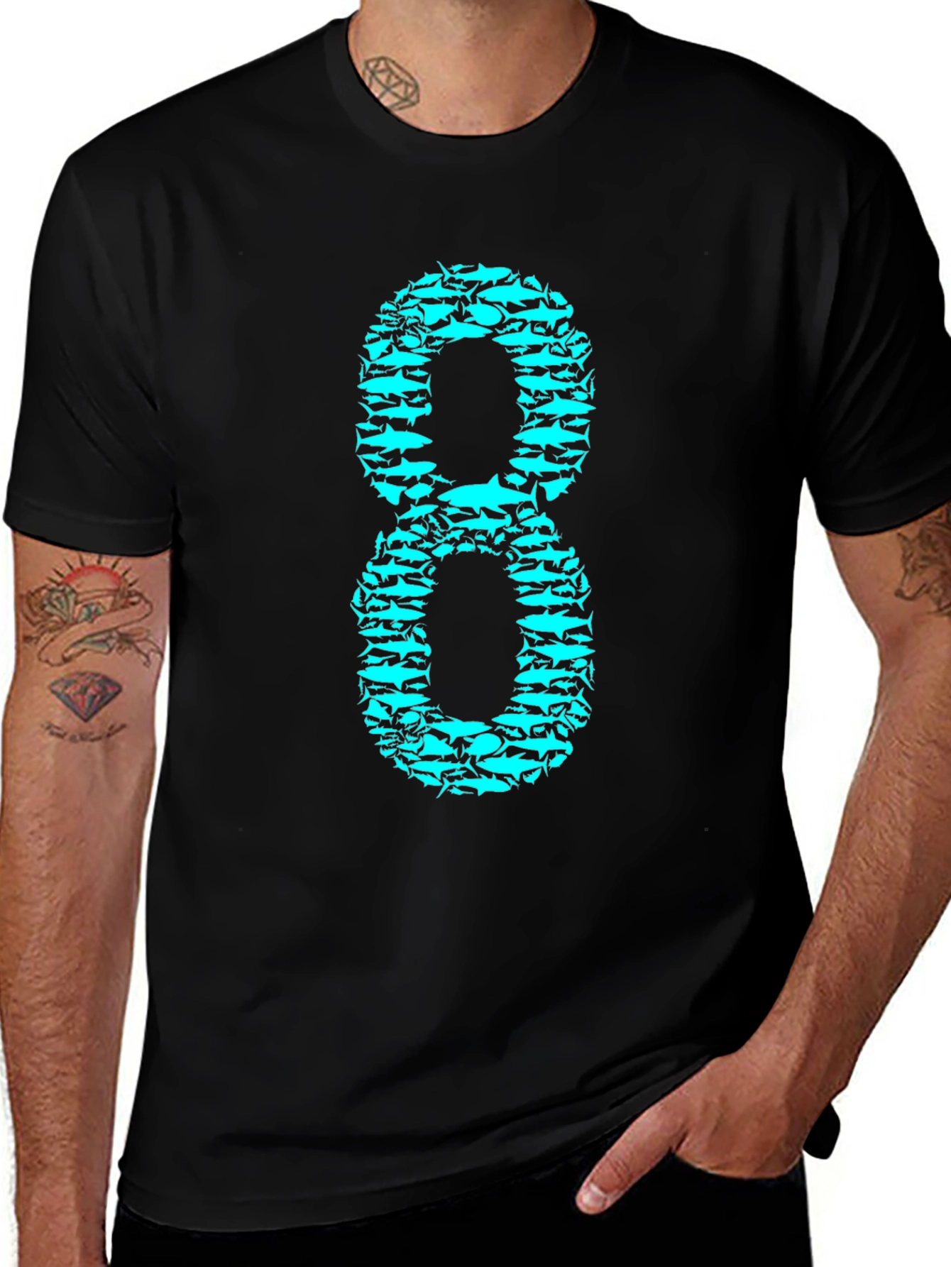 Shark Eight Graphic Tee