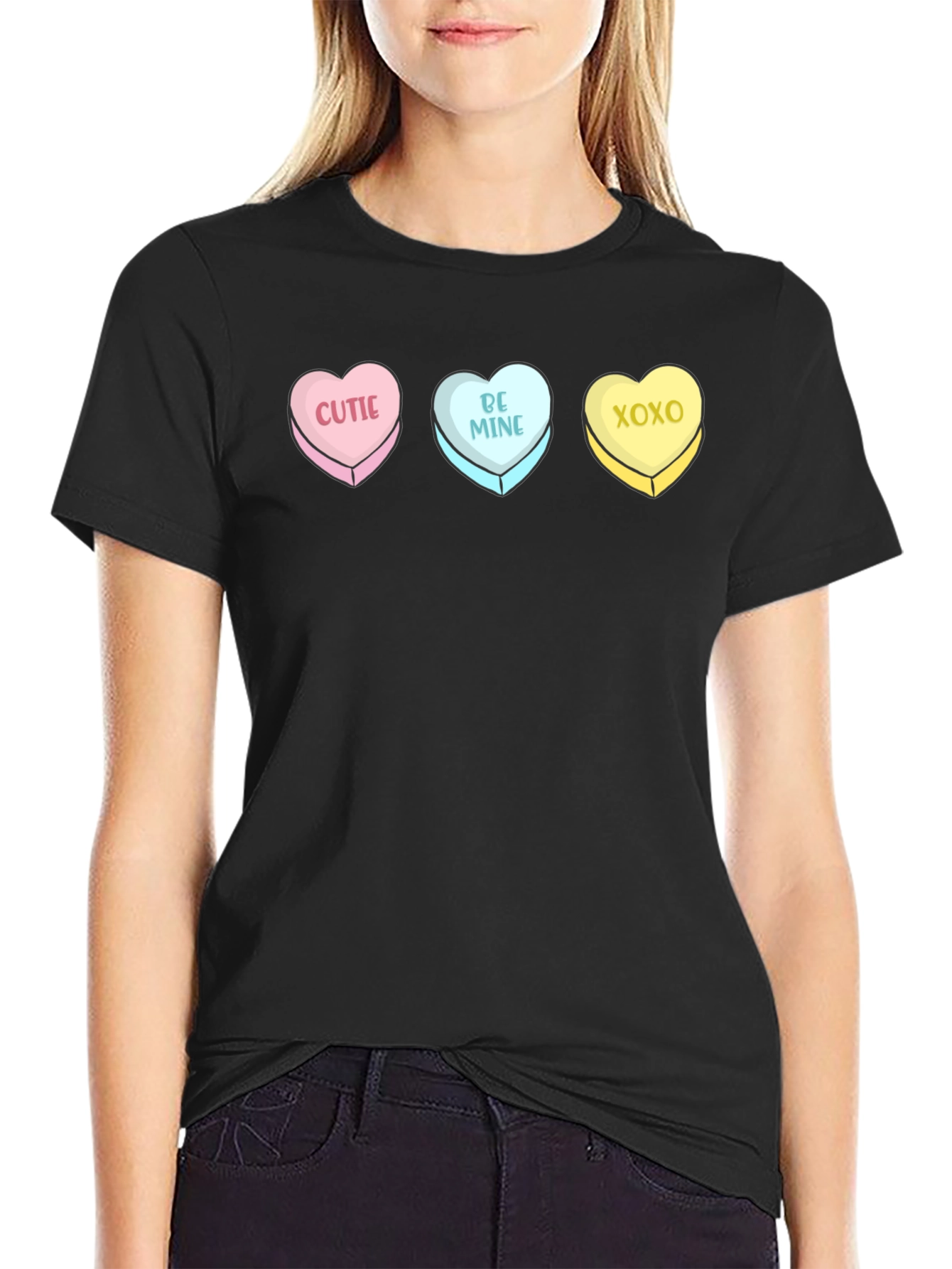 Sweetheart Candy Conversation Hearts Valentines Day Graphic T-Shirt