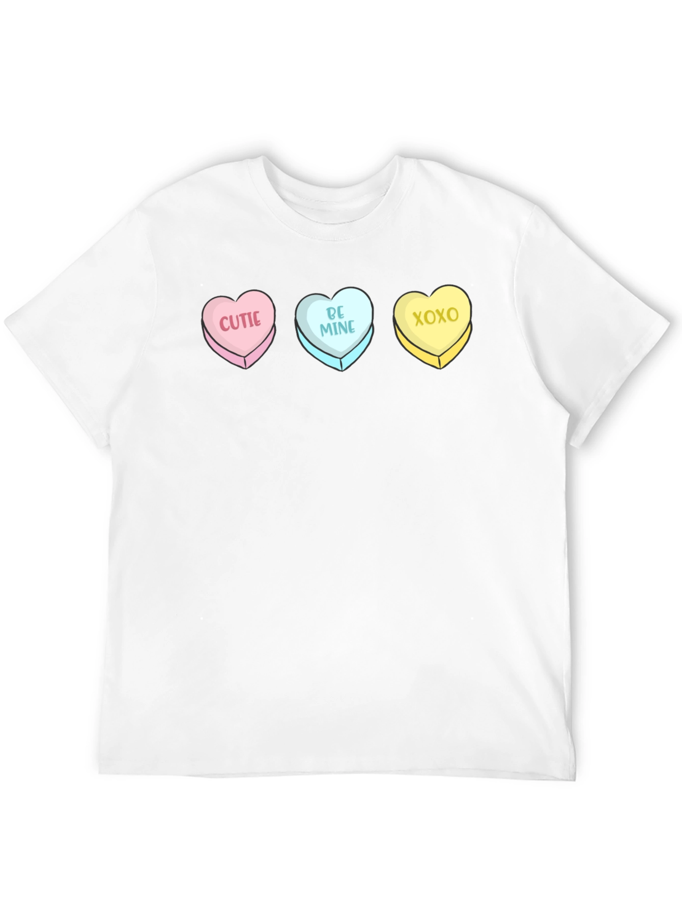 Sweetheart Candy Conversation Hearts Valentines Day Graphic T-Shirt