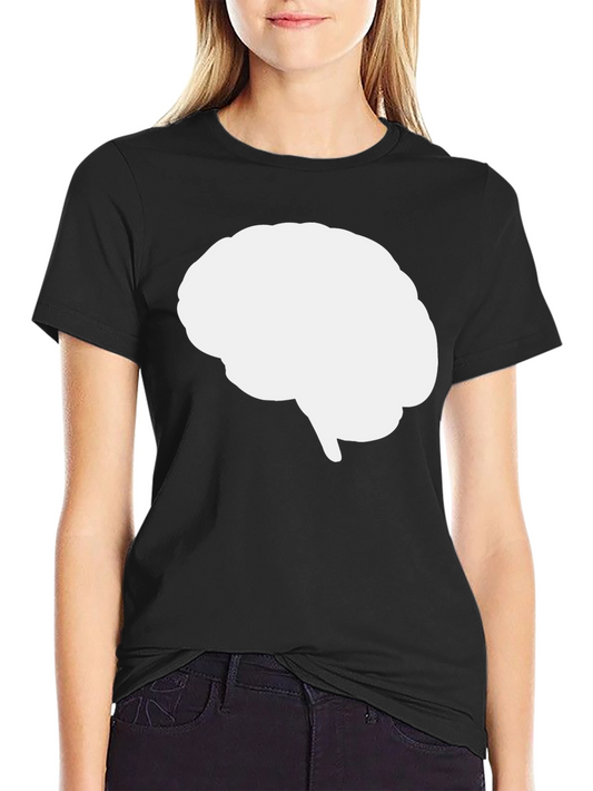 Brain Graphic Tee - Smart Casual Black T-Shirt