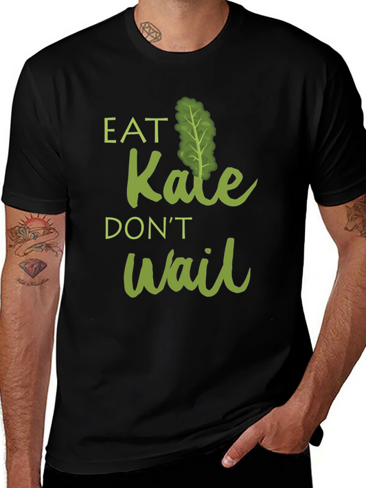 Eat Kale Dont Wait Graphic T-Shirt