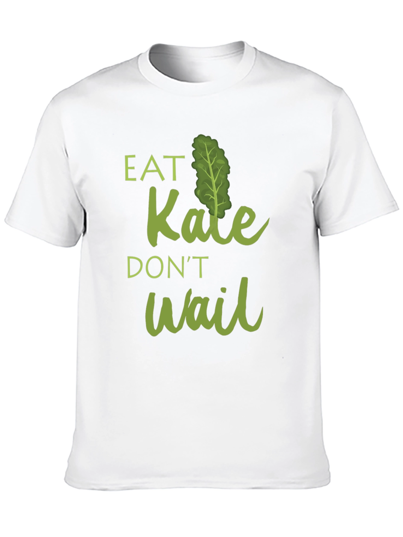 Eat Kale Dont Wait Graphic T-Shirt