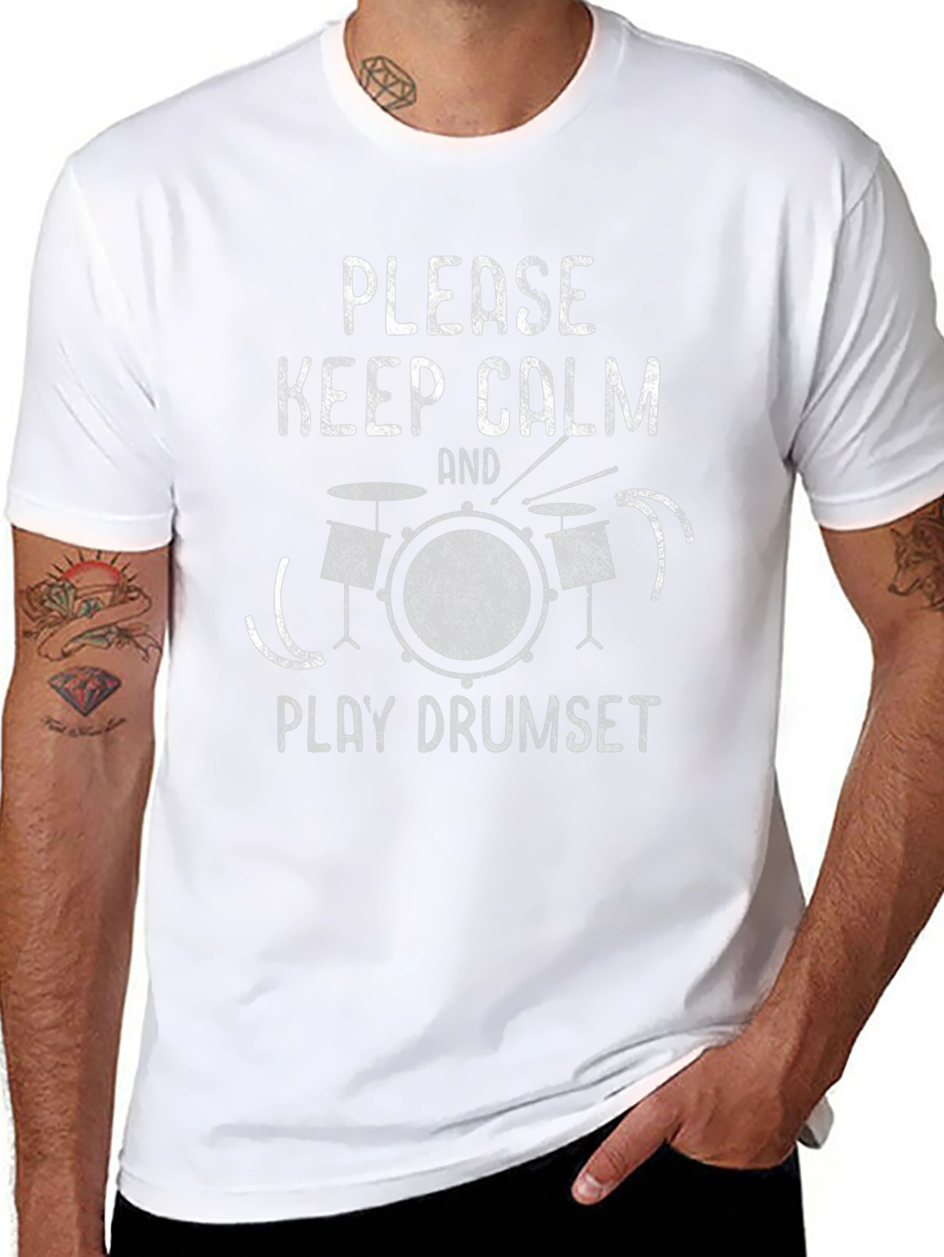 Keep Calm and Play Drumset T-Shirt
