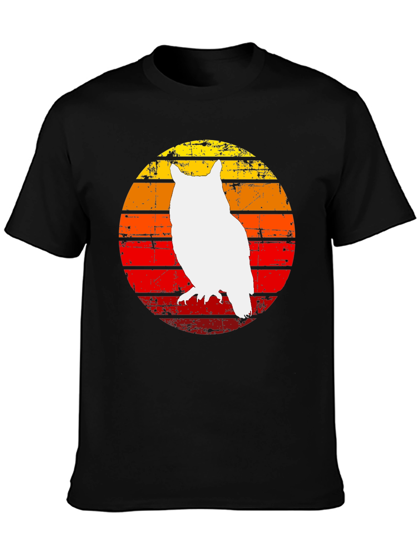 Retro Owl Sunset Graphic Tee