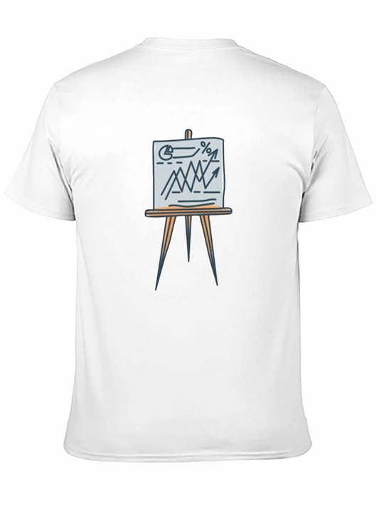 Business Graph Tee - Trendy Casual Wear
