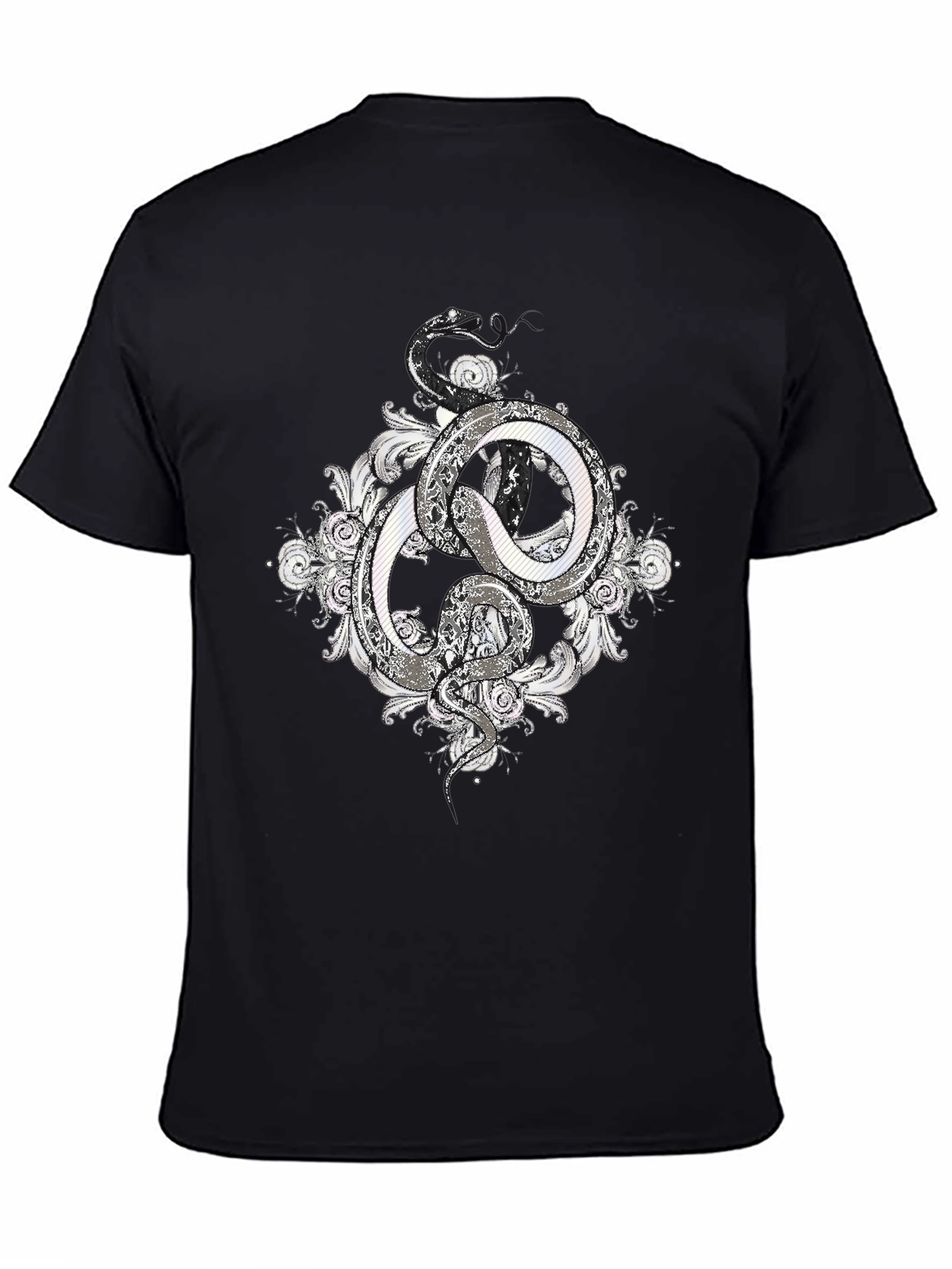 Serpentine Graphic Tee - Stylish Snake Design