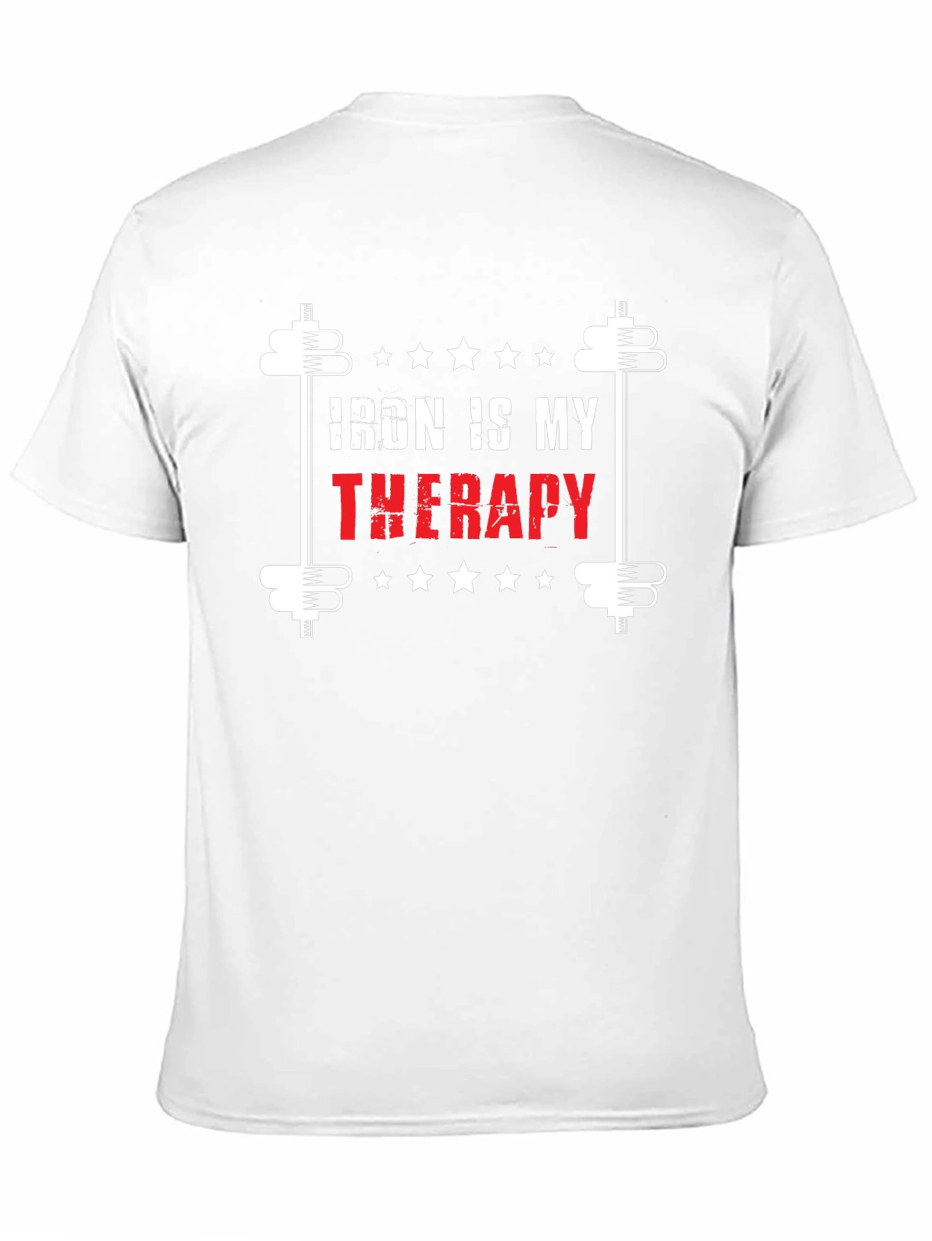 Iron is My Therapy Black T-Shirt