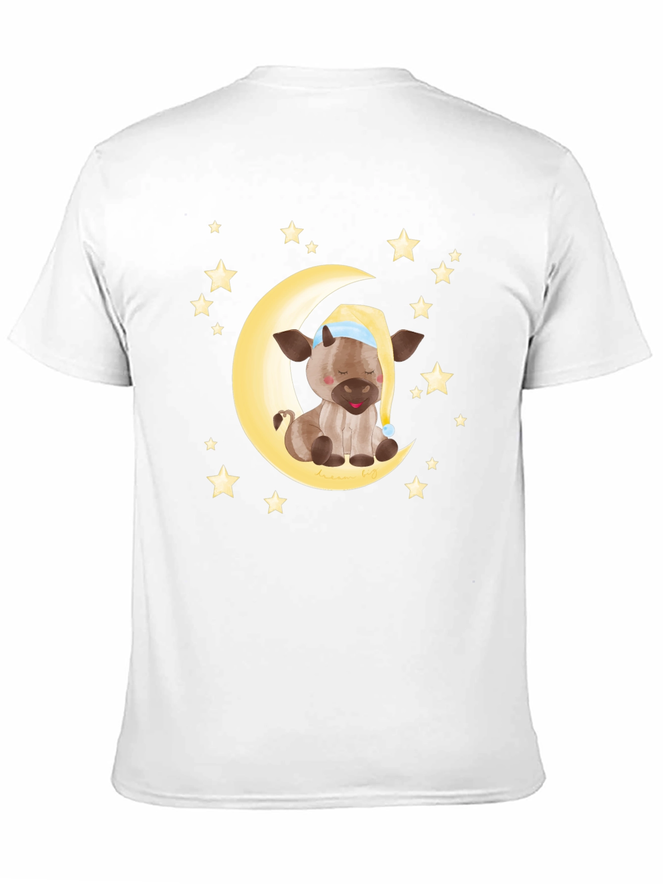Dreamy Cow on Moon Graphic Tee