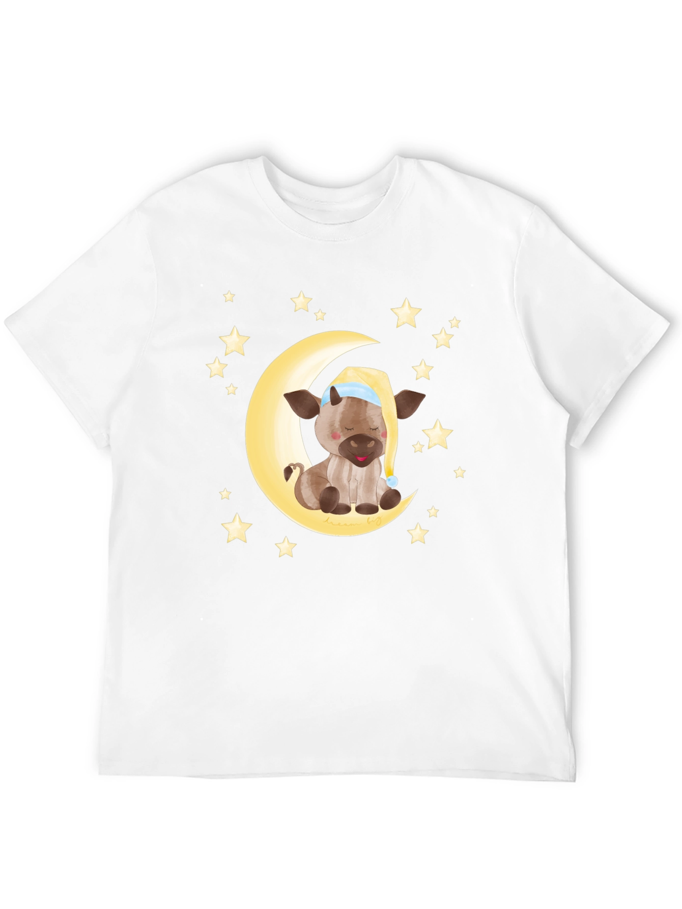 Dreamy Cow on Moon Graphic Tee
