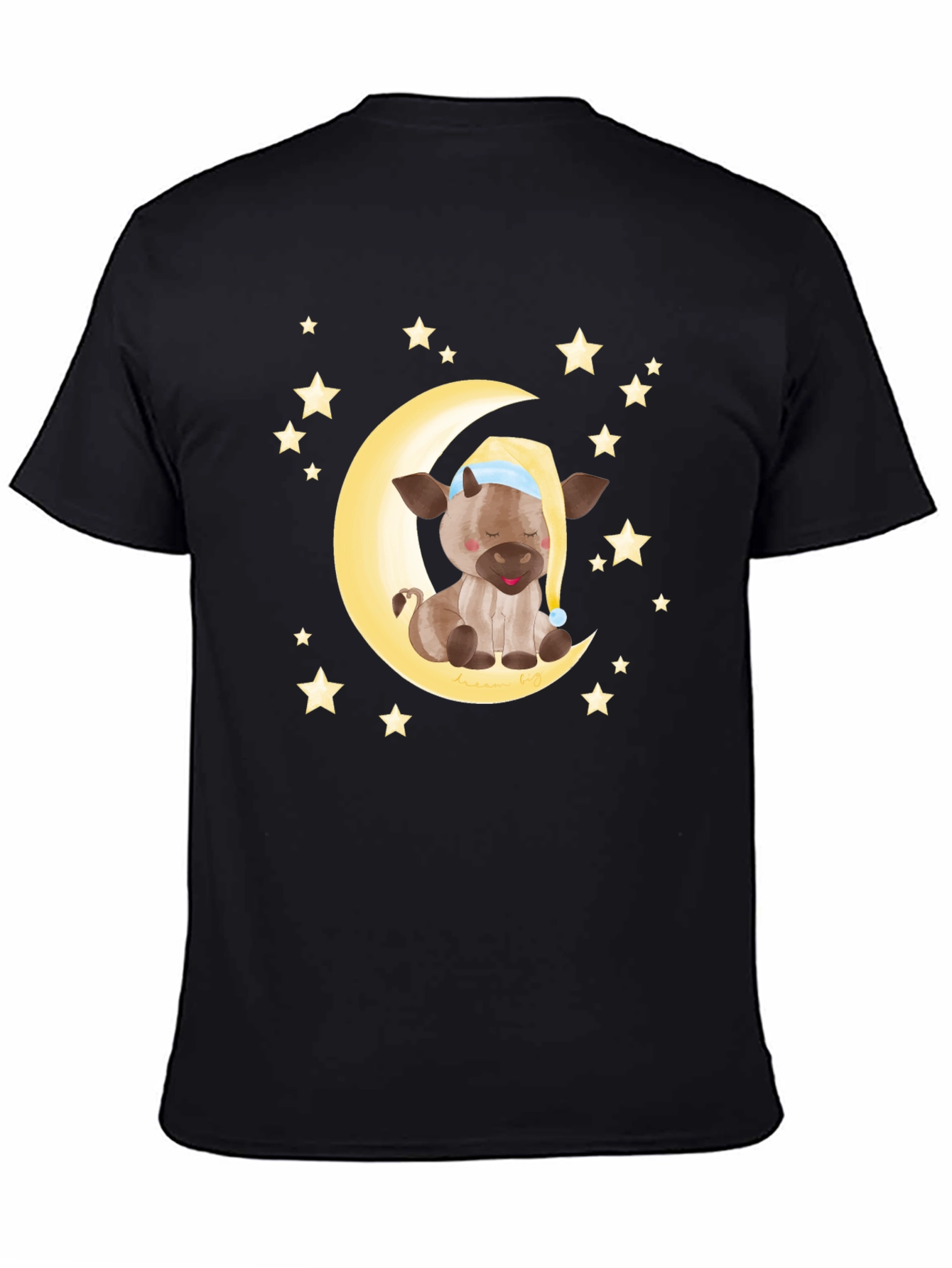 Dreamy Cow on Moon Graphic Tee