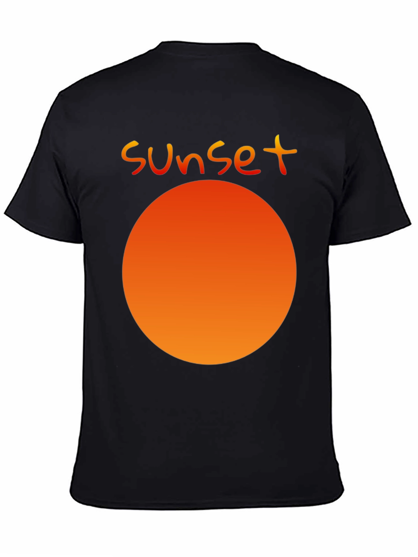 Sunset Graphic Black T-Shirt