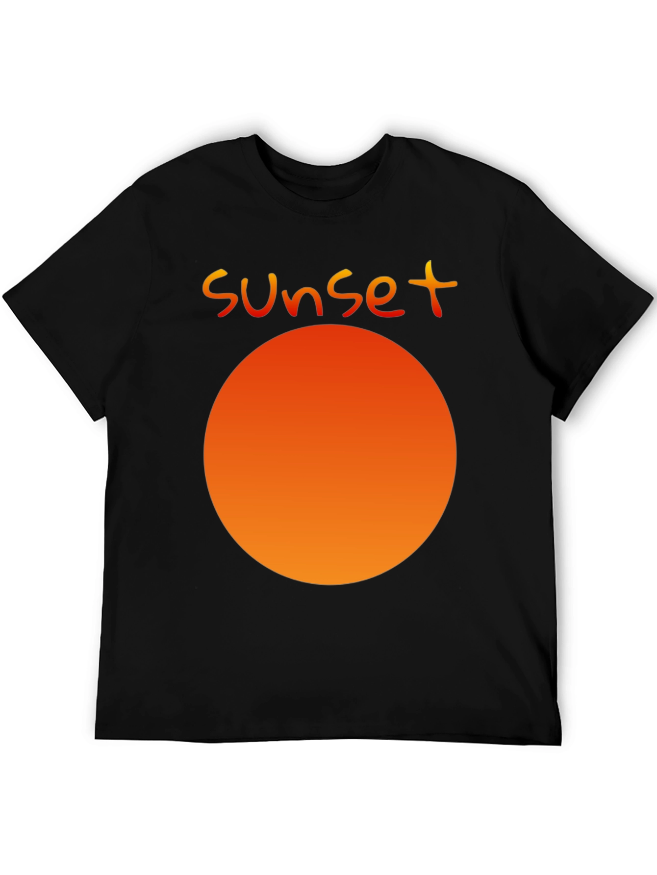 Sunset Graphic Black T-Shirt