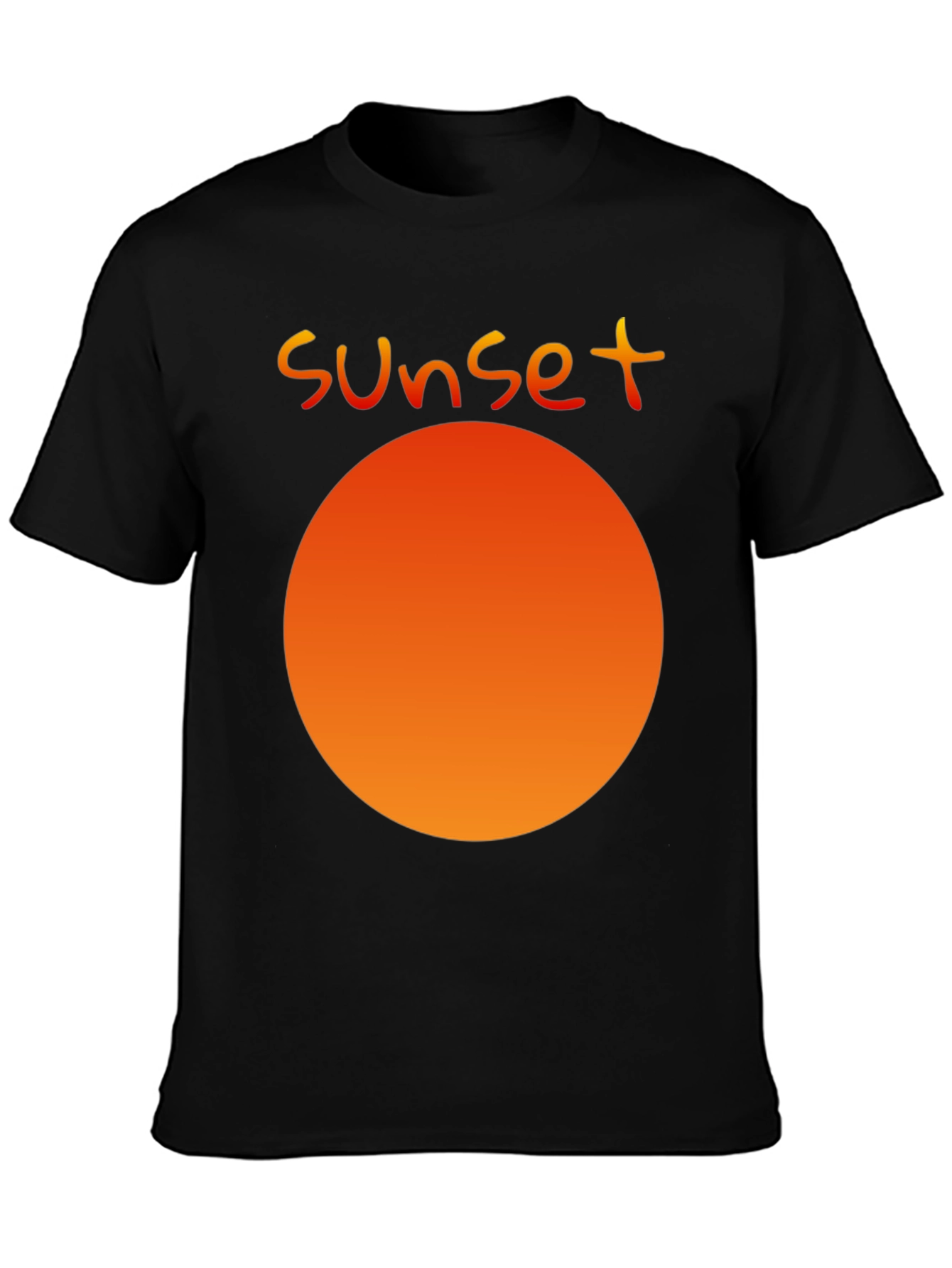 Sunset Graphic Black T-Shirt