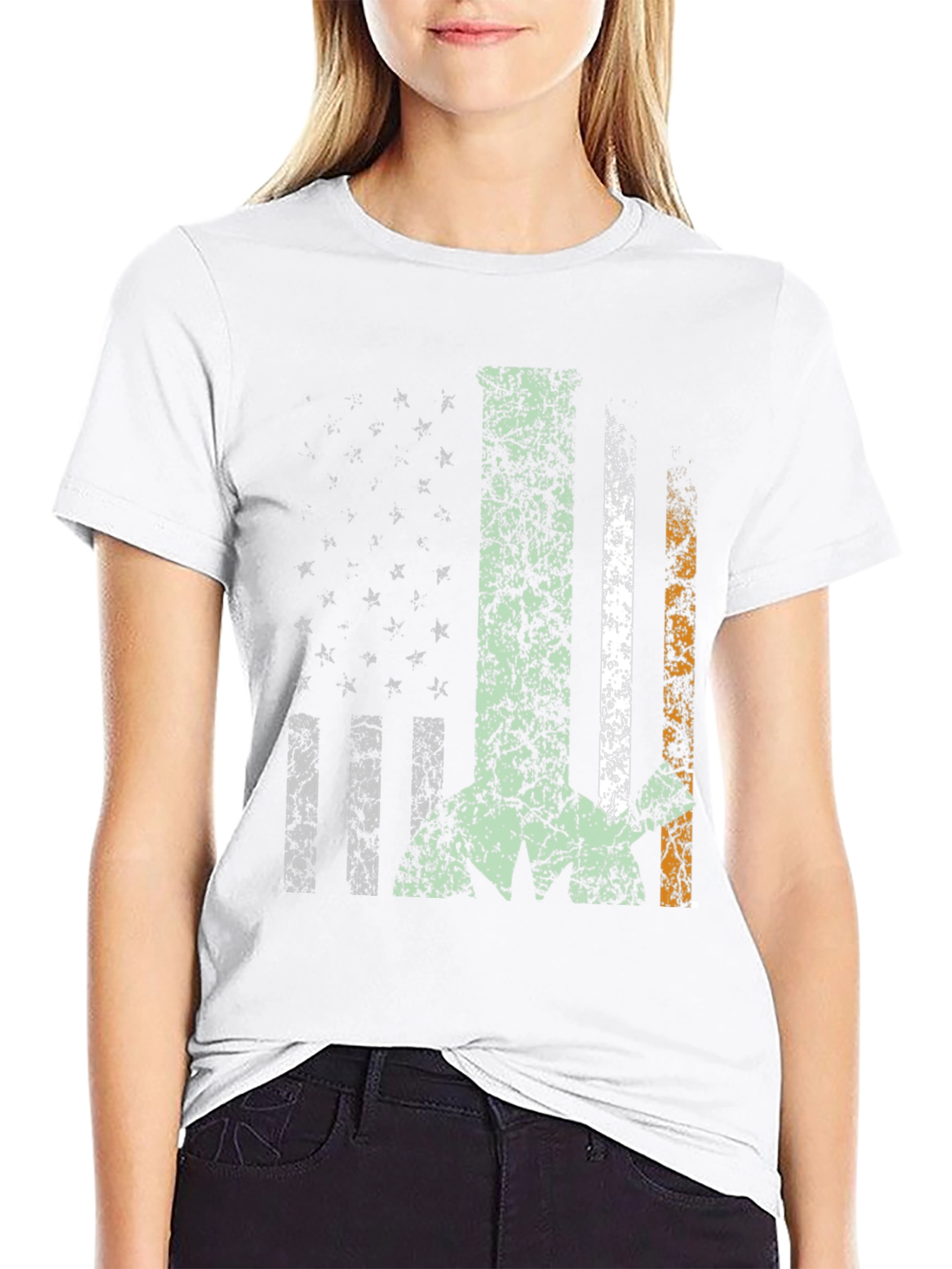 Irish American Flag Graphic Tee
