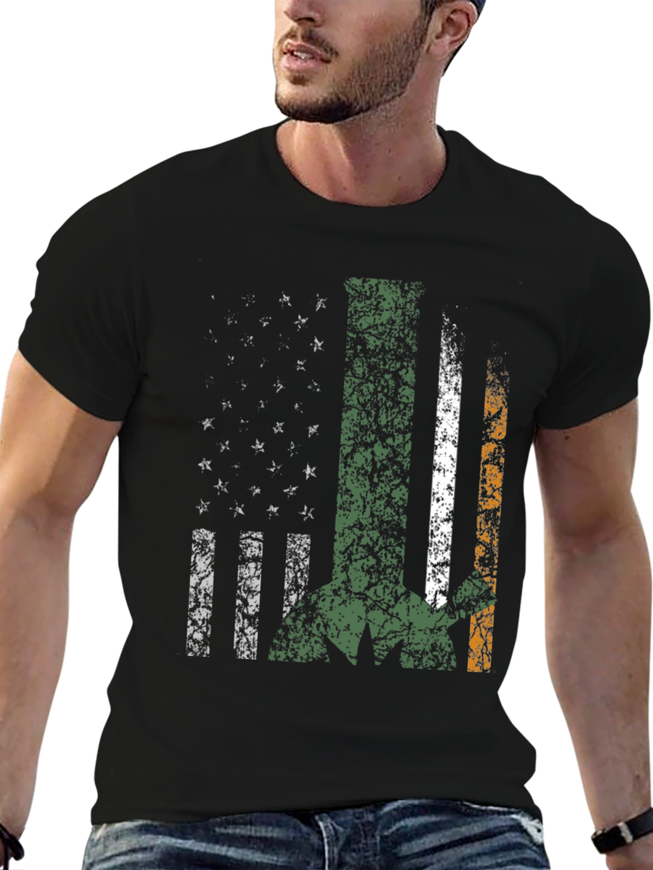 Irish American Flag Graphic Tee