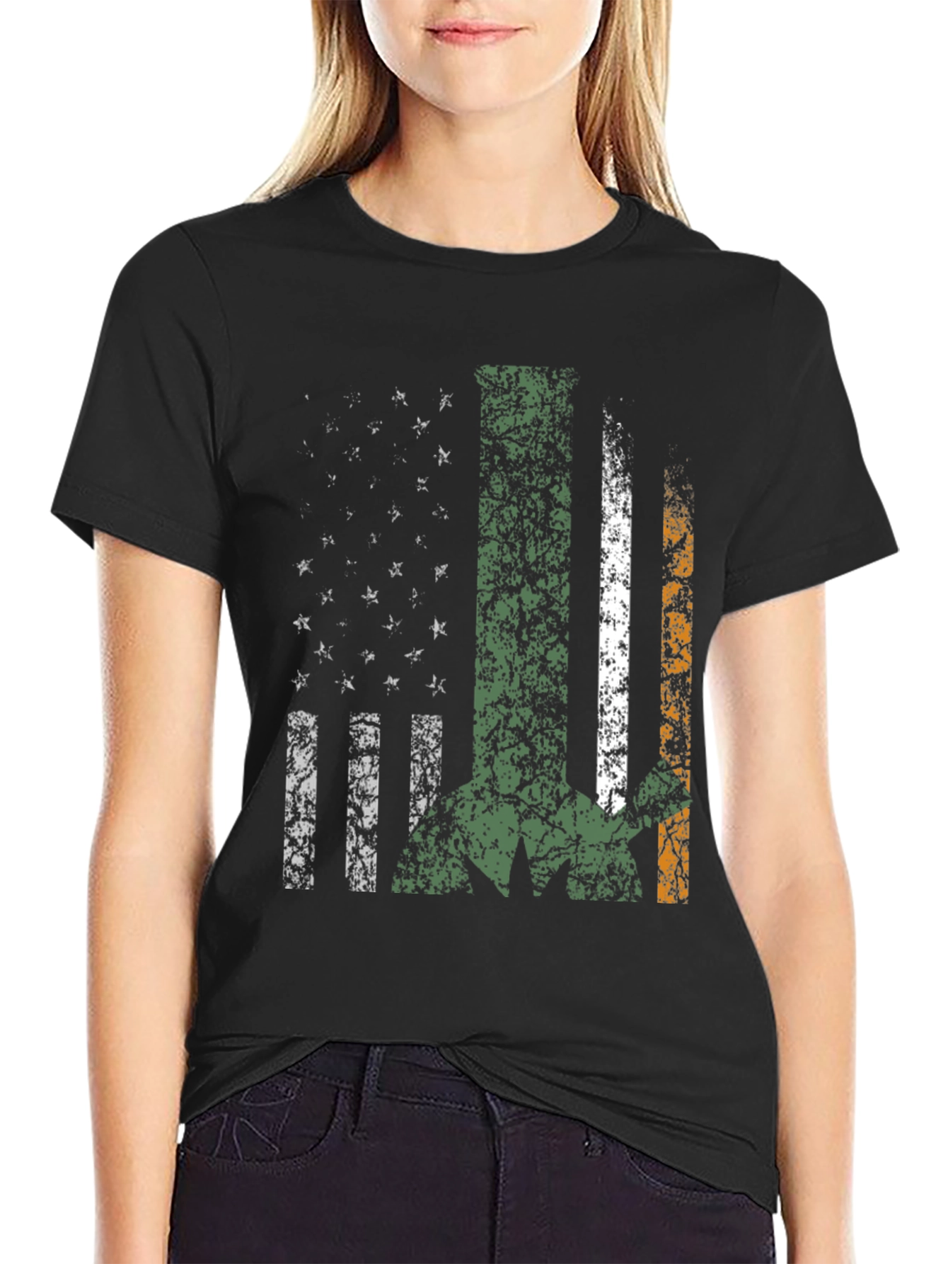 Irish American Flag Graphic Tee