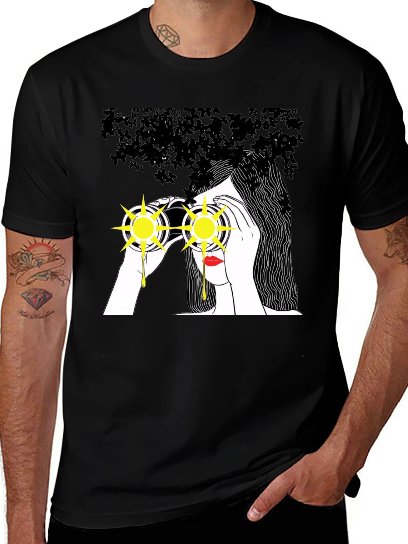 Binocular Vision Tee - Artistic Graphic T-Shirt