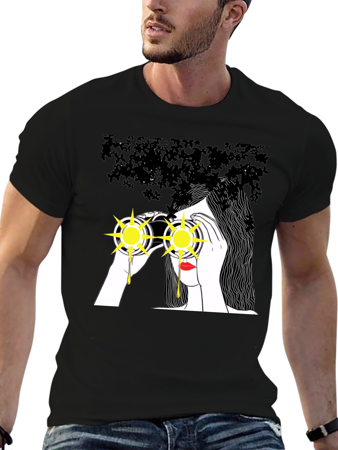 Binocular Vision Tee - Artistic Graphic T-Shirt