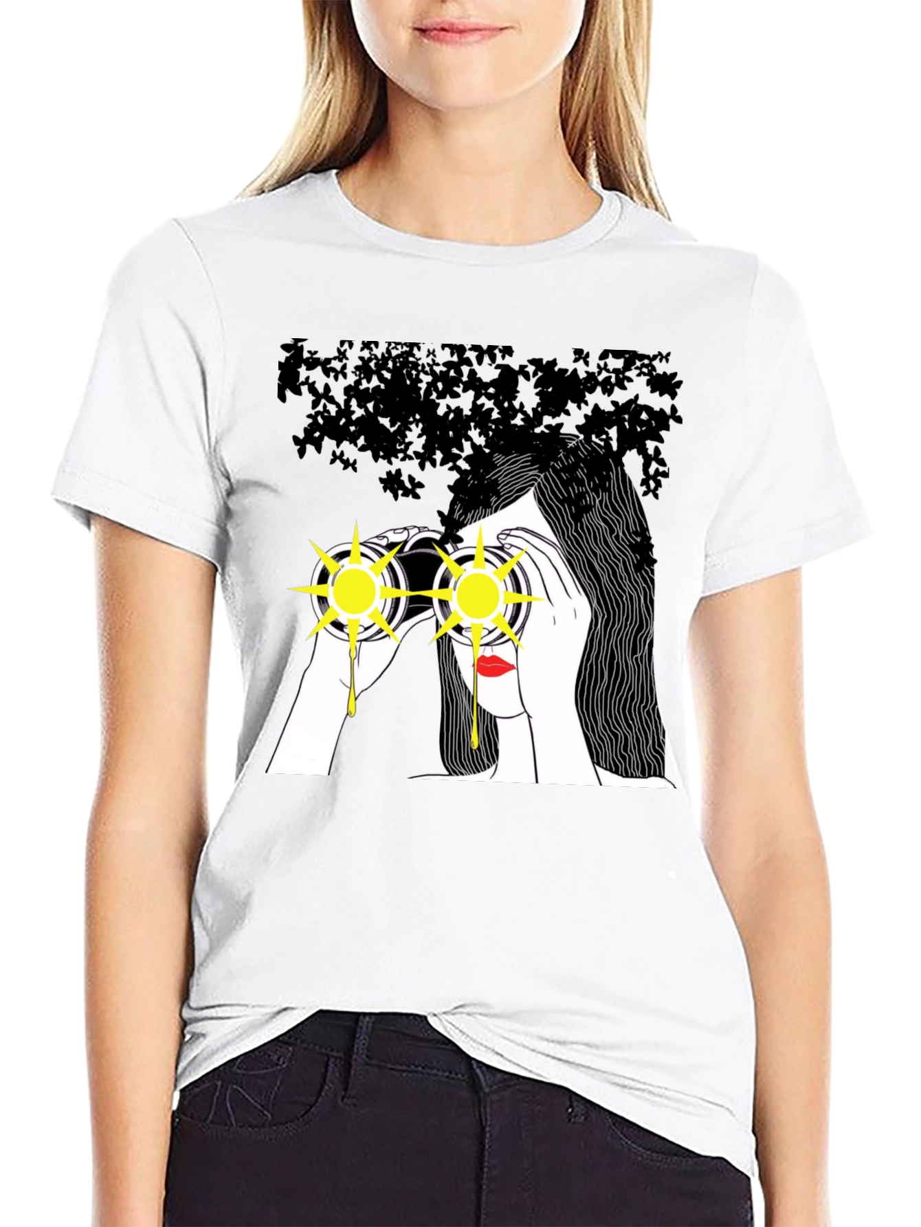 Binocular Vision Tee - Artistic Graphic T-Shirt