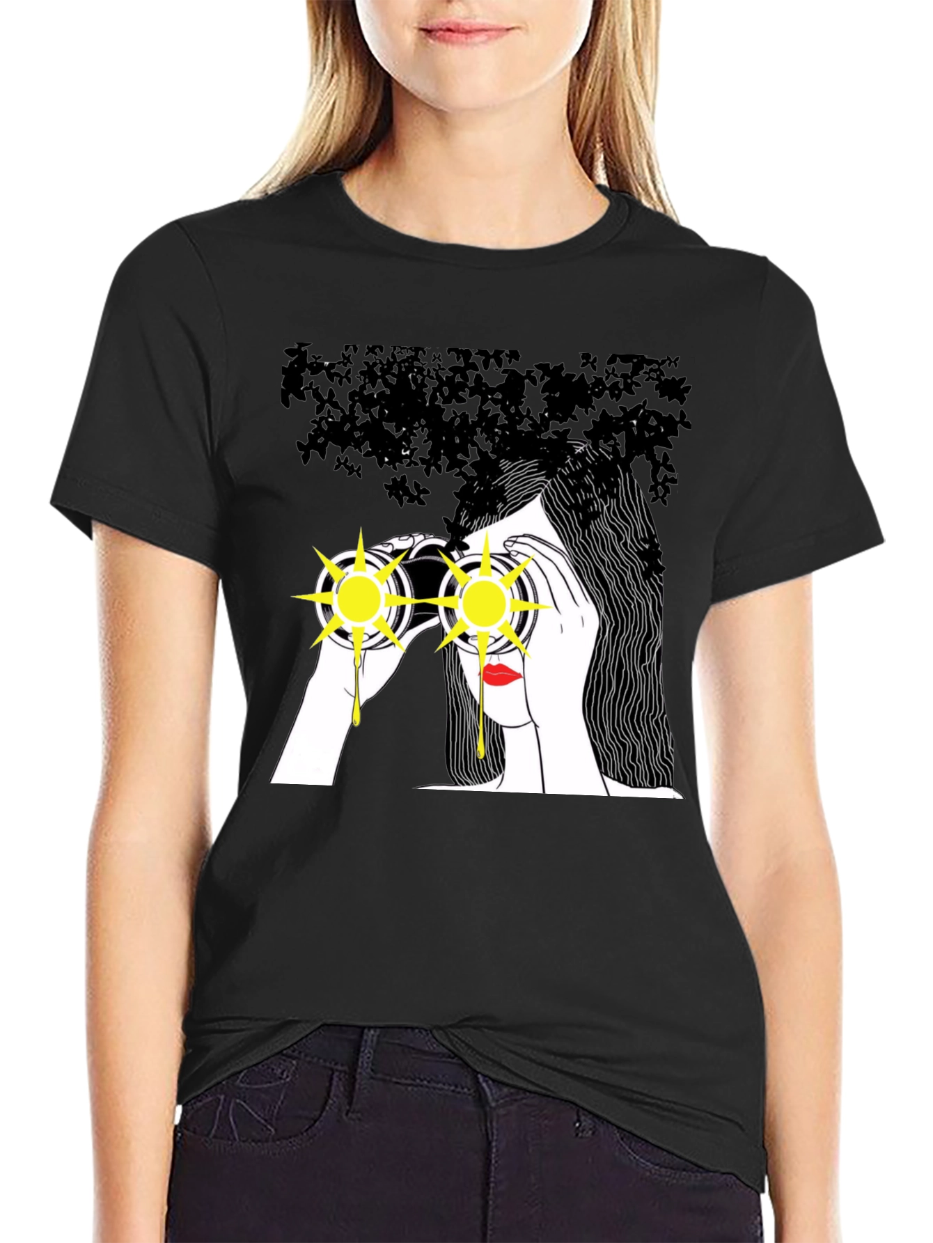 Binocular Vision Tee - Artistic Graphic T-Shirt