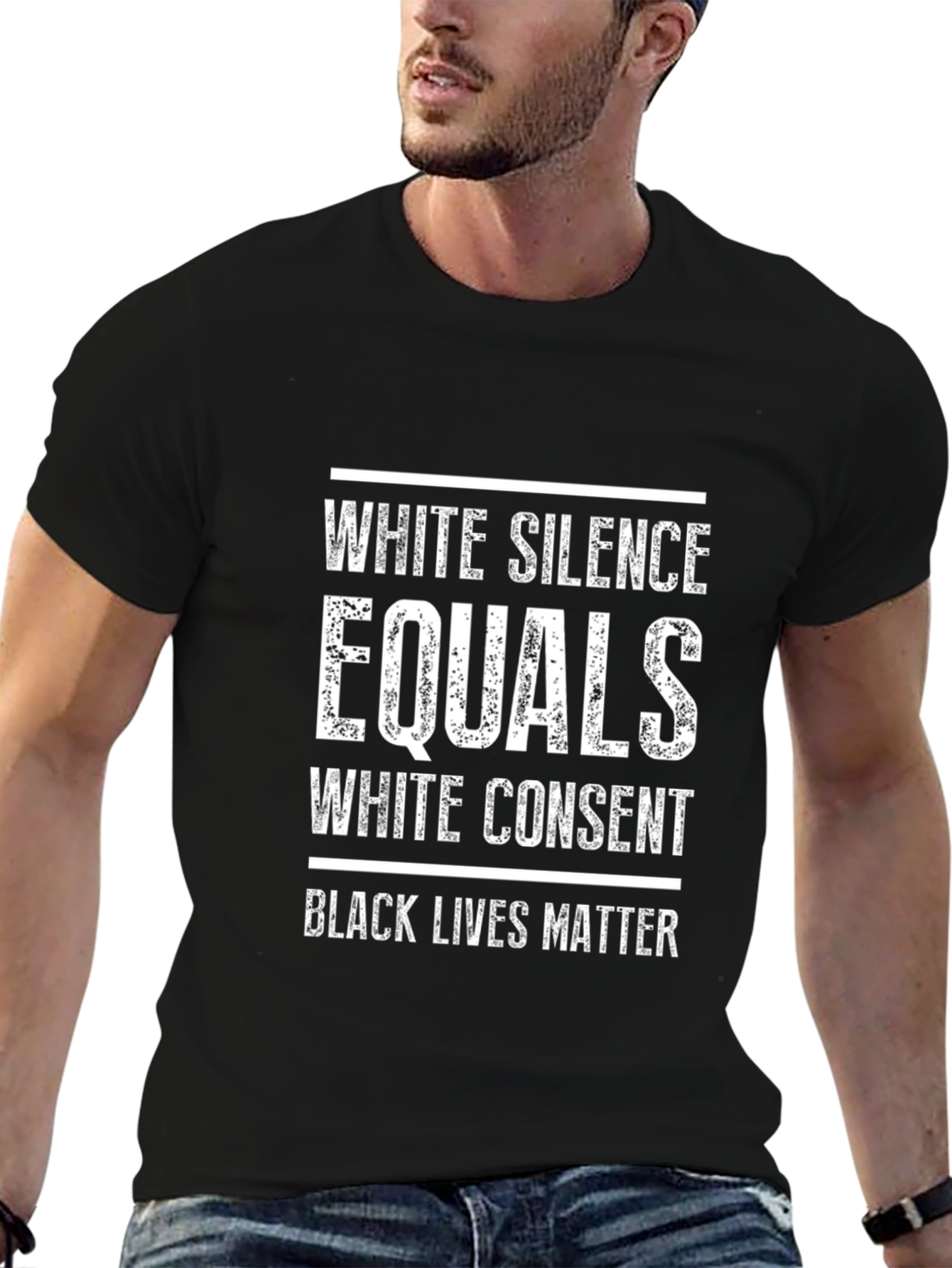 White Silence Equals White Consent Black Lives Matter T-Shirt