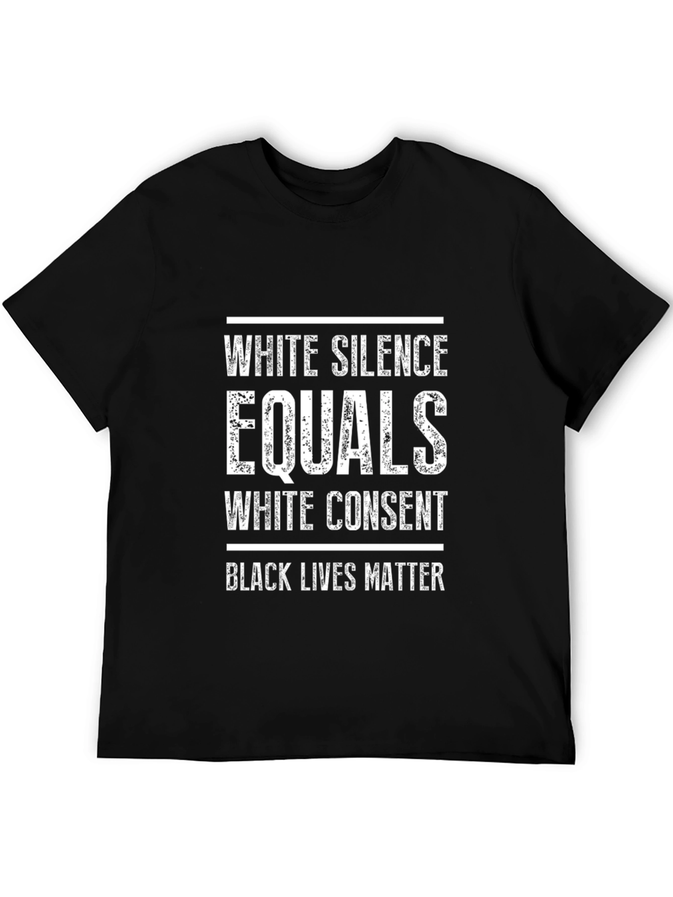 White Silence Equals White Consent Black Lives Matter T-Shirt