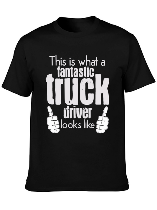 Fantastic Truck Driver T-Shirt - Black