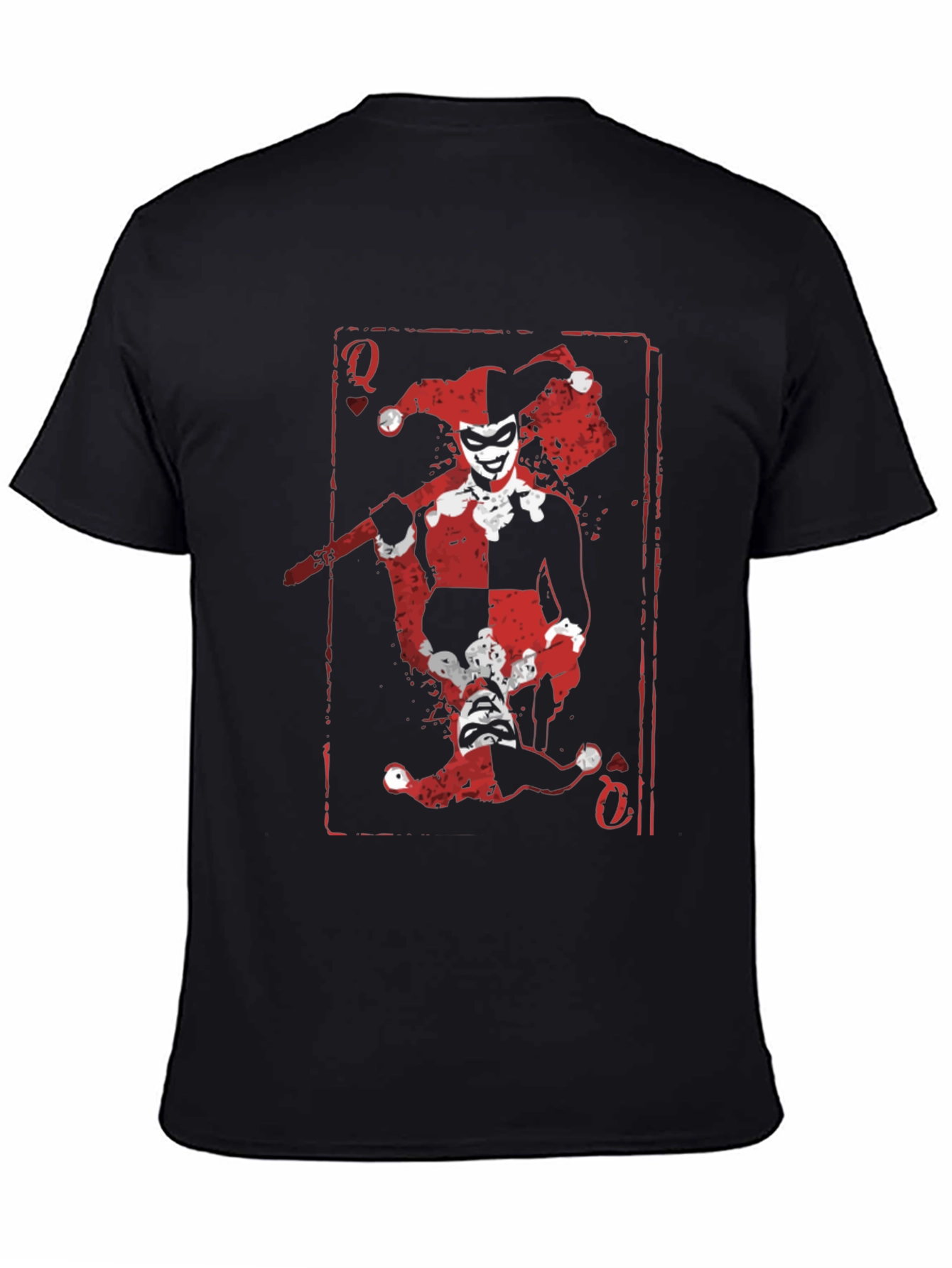 Harley Quinn Card T-Shirt - Queen of Chaos