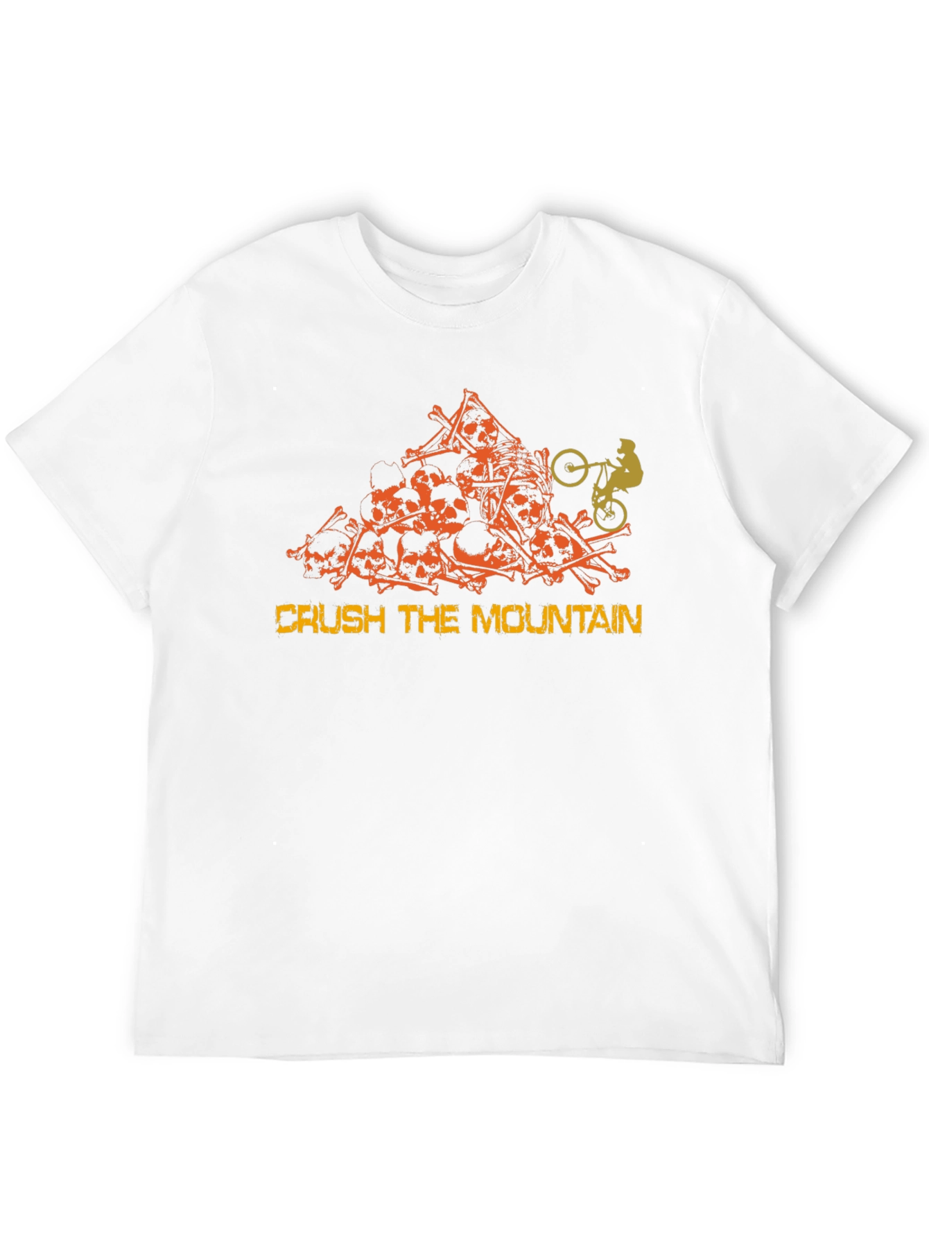 Crush the Mountain Skull Rider Graphic T-Shirt