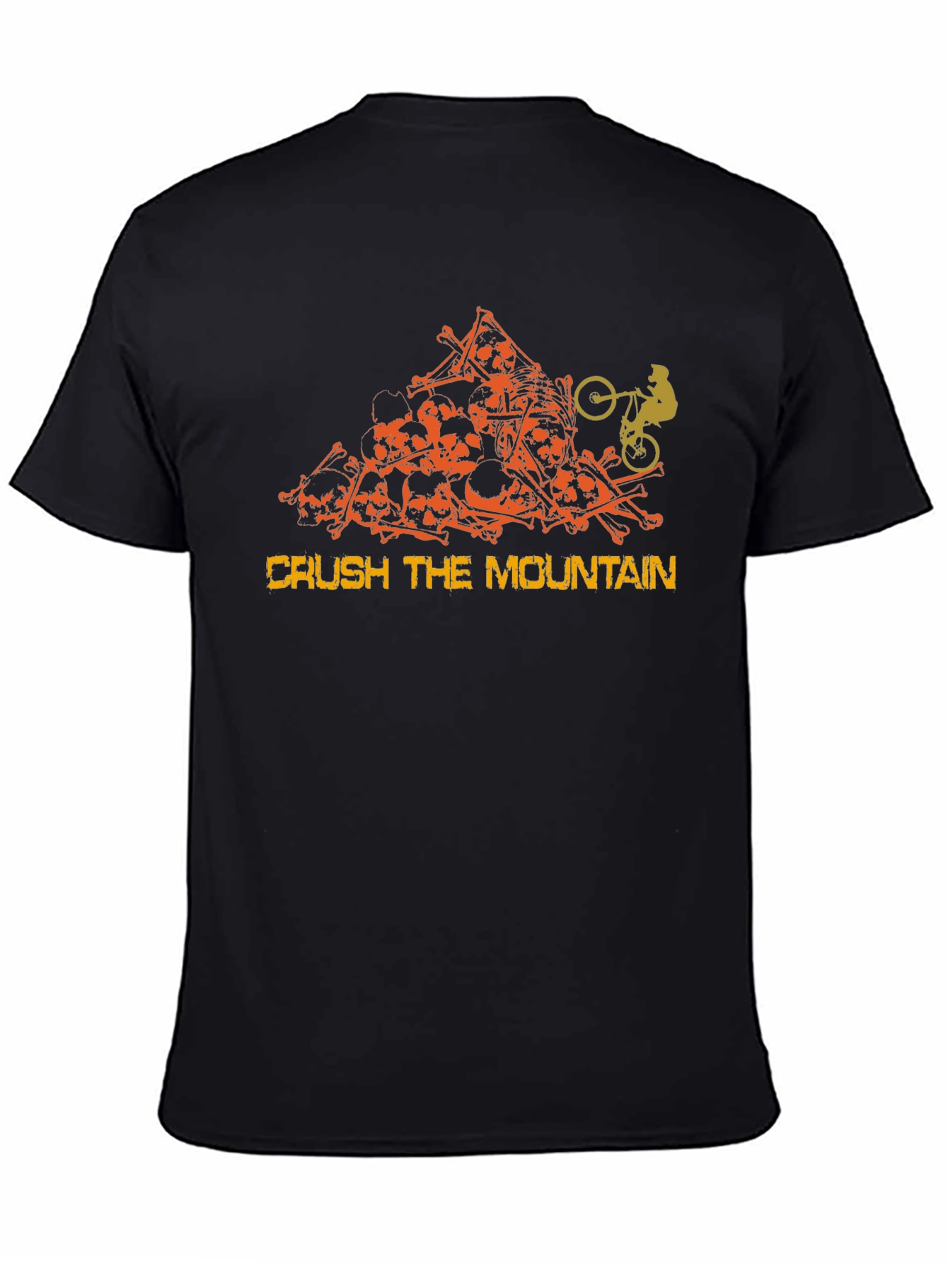 Crush the Mountain Skull Rider Graphic T-Shirt