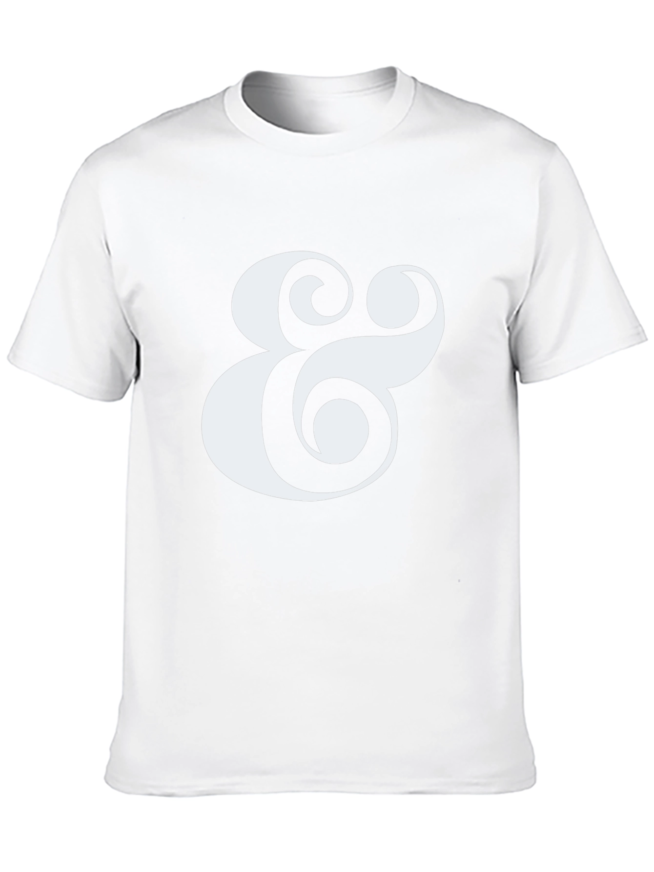 Stylish Ampersand Graphic Tee - Classic Black