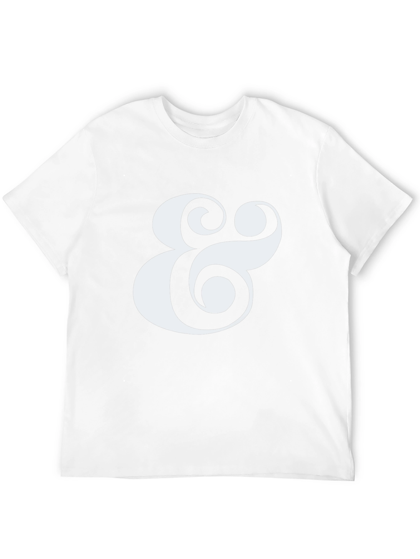 Stylish Ampersand Graphic Tee - Classic Black