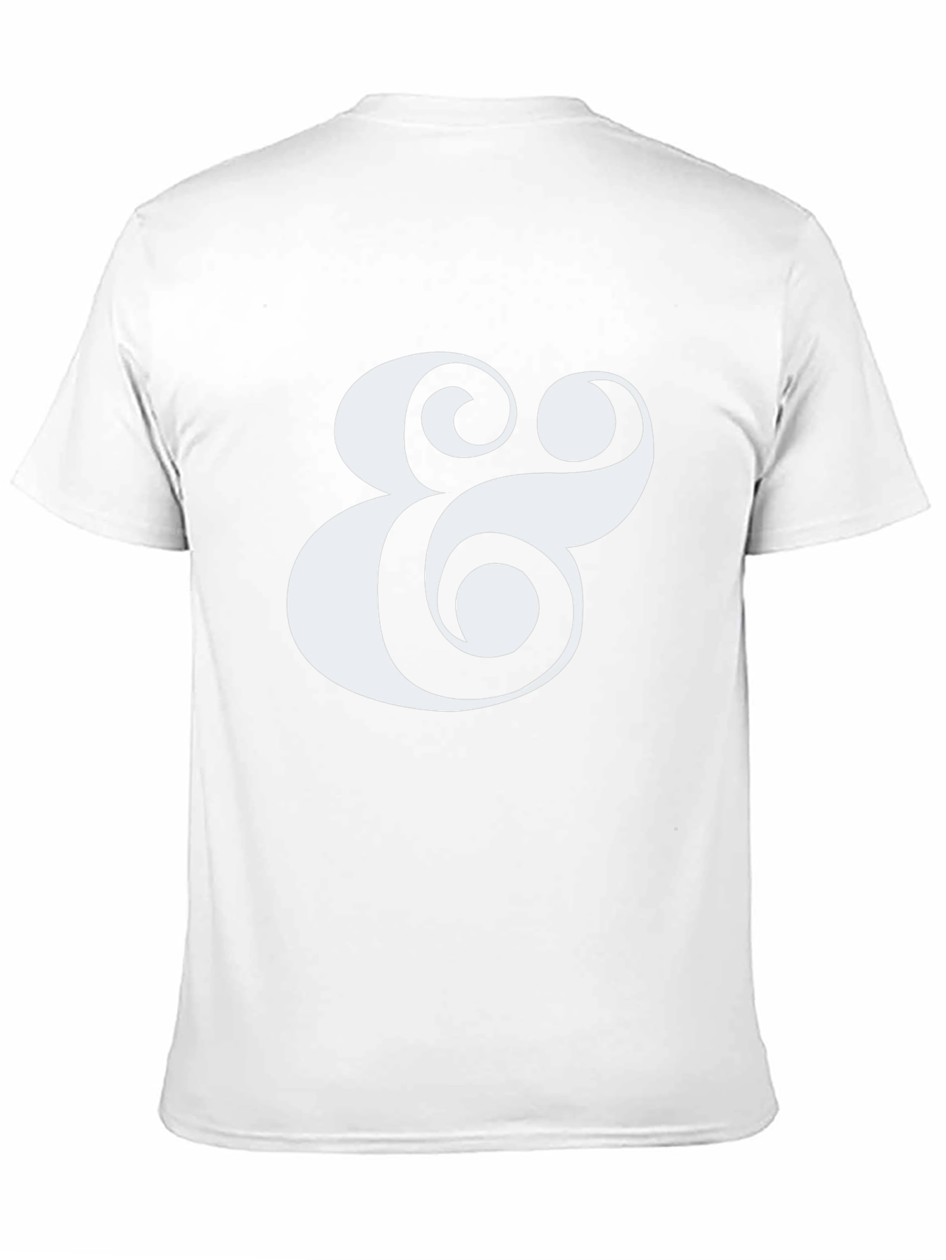 Stylish Ampersand Graphic Tee - Classic Black