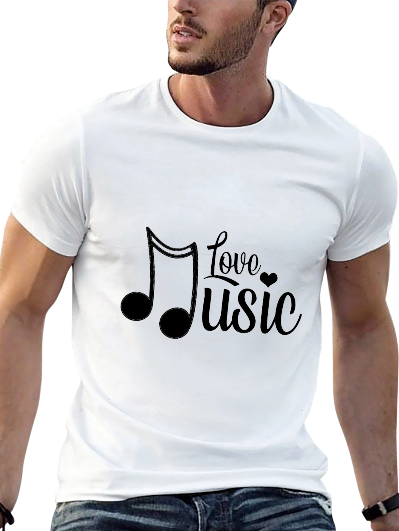 Love Music Black T-Shirt