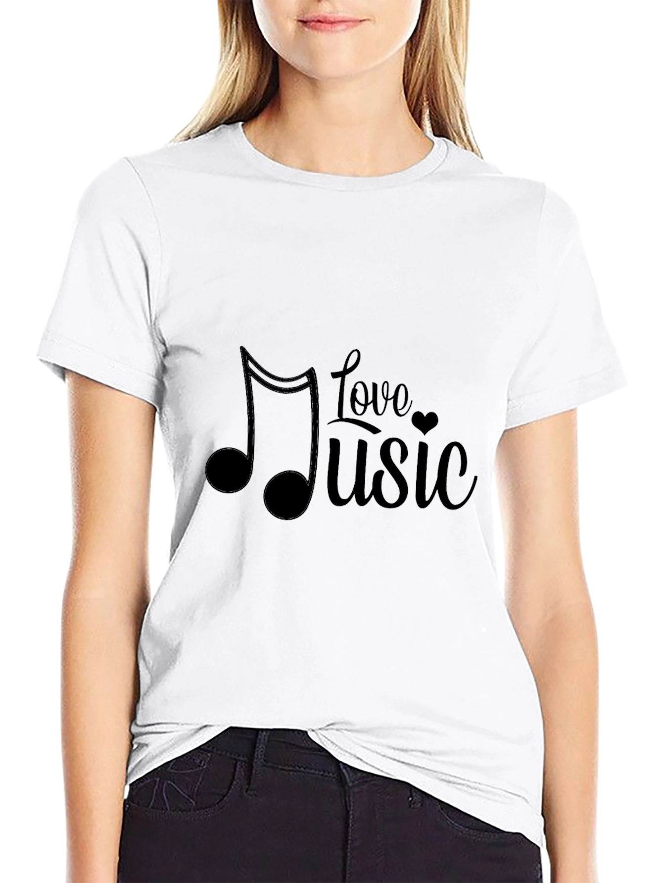 Love Music Black T-Shirt