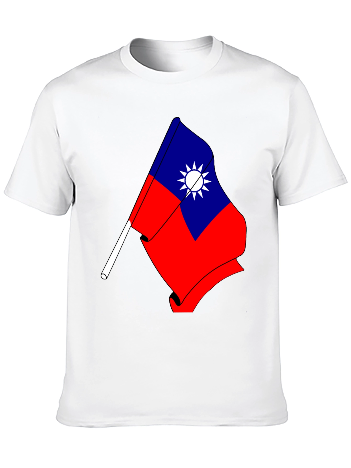Taiwan Flag Graphic Tee - Patriotic Design T-Shirt