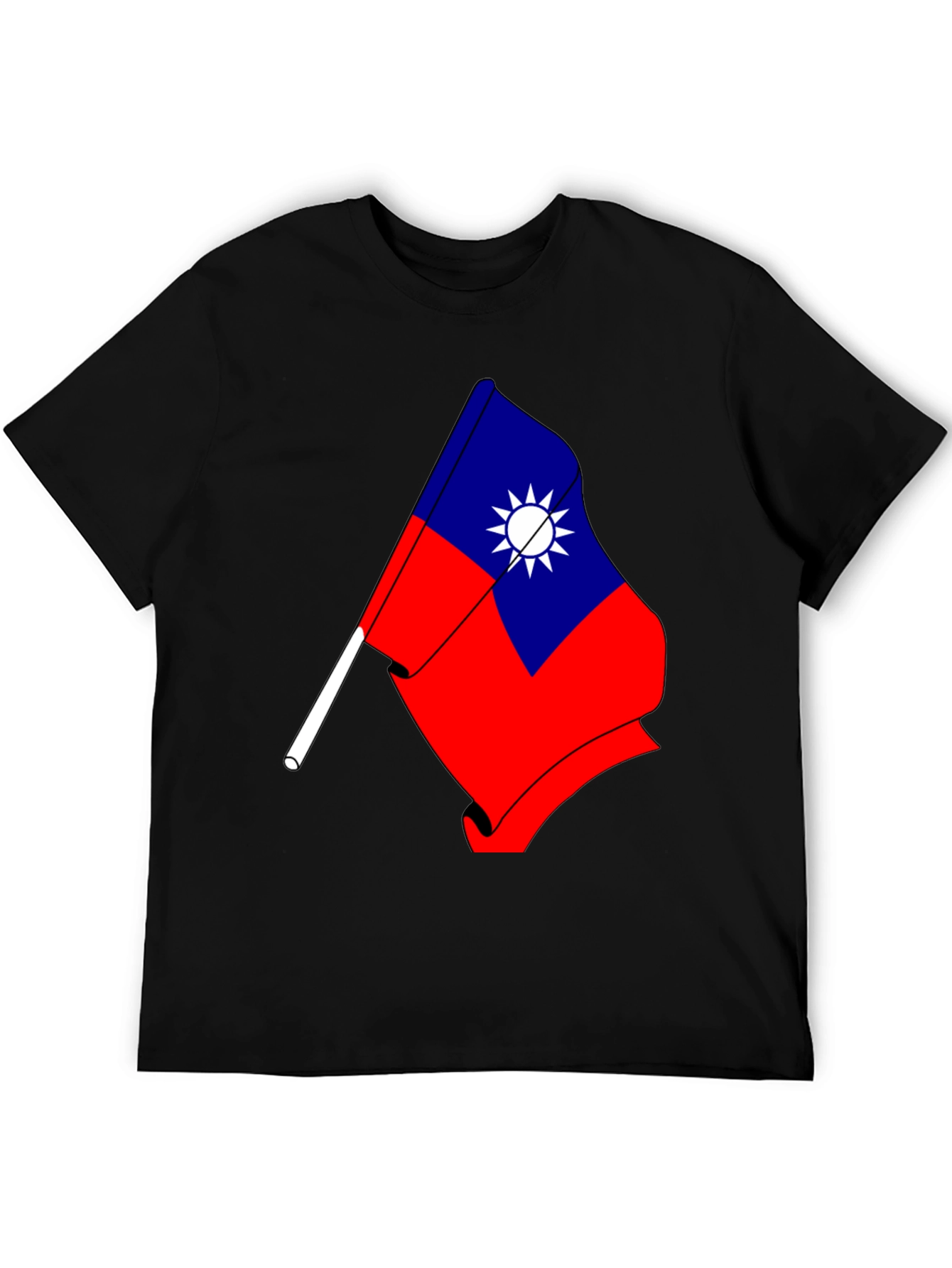 Taiwan Flag Graphic Tee - Patriotic Design T-Shirt