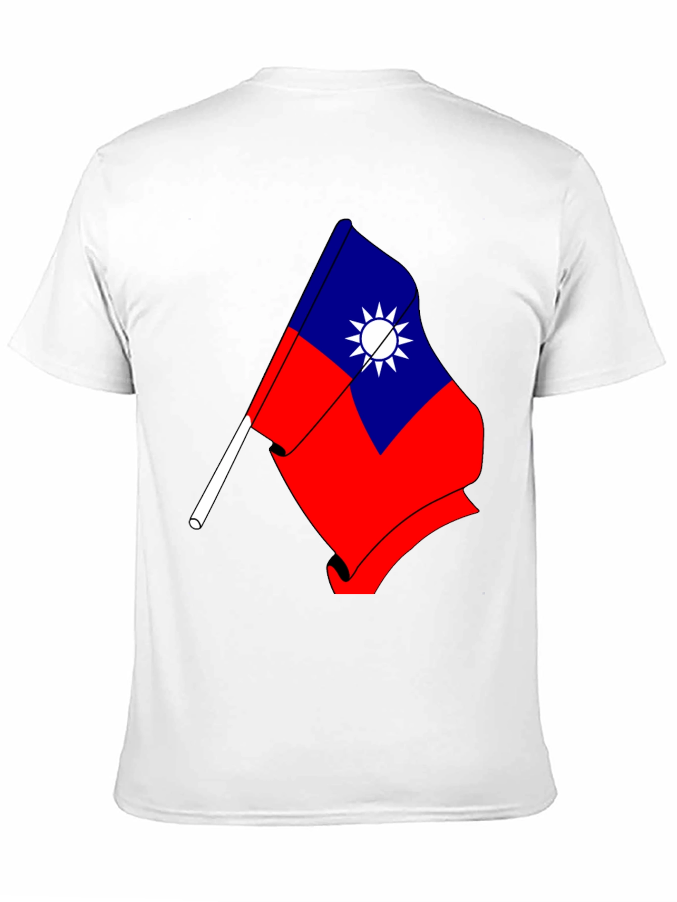 Taiwan Flag Graphic Tee - Patriotic Design T-Shirt