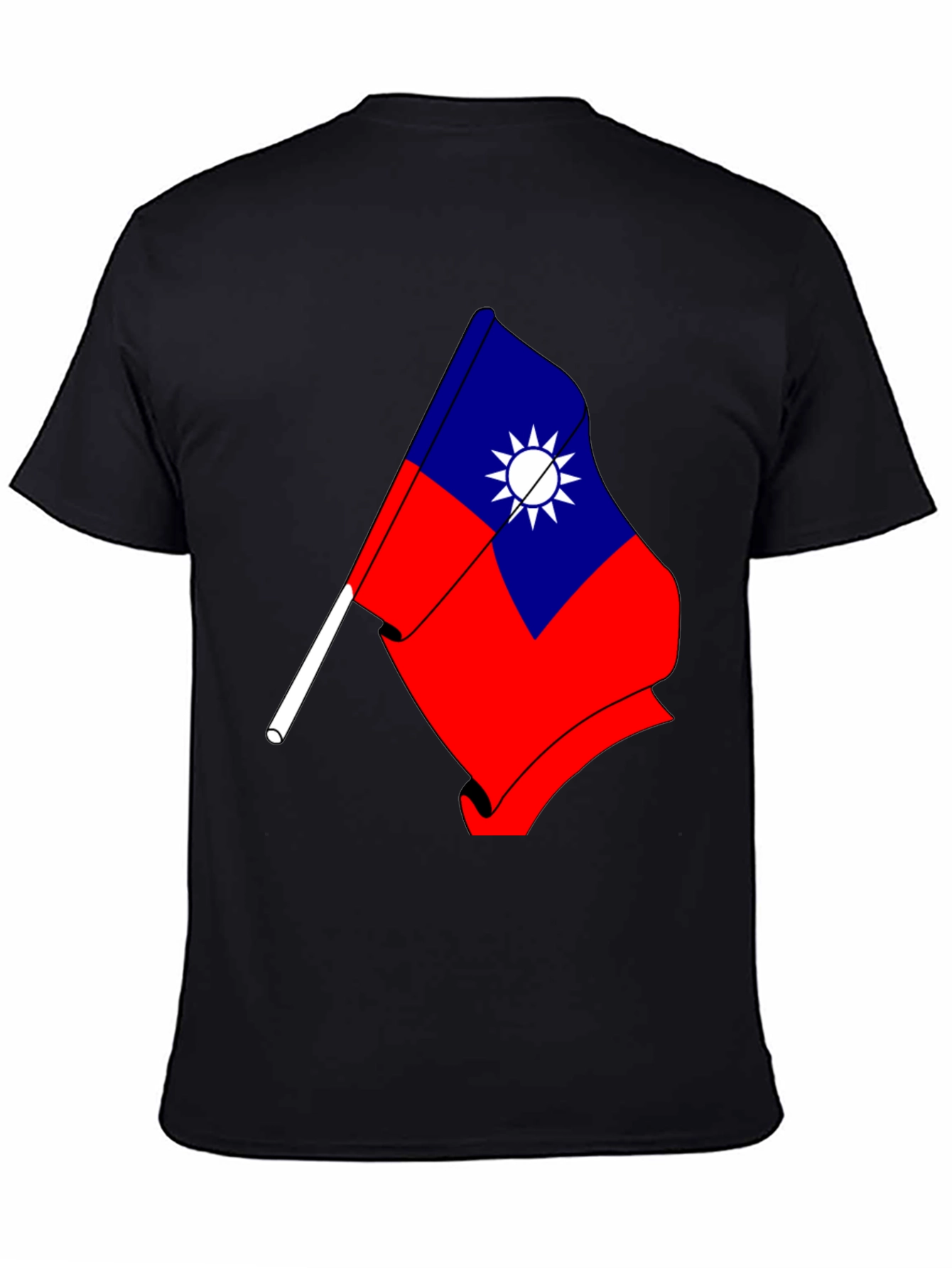 Taiwan Flag Graphic Tee - Patriotic Design T-Shirt