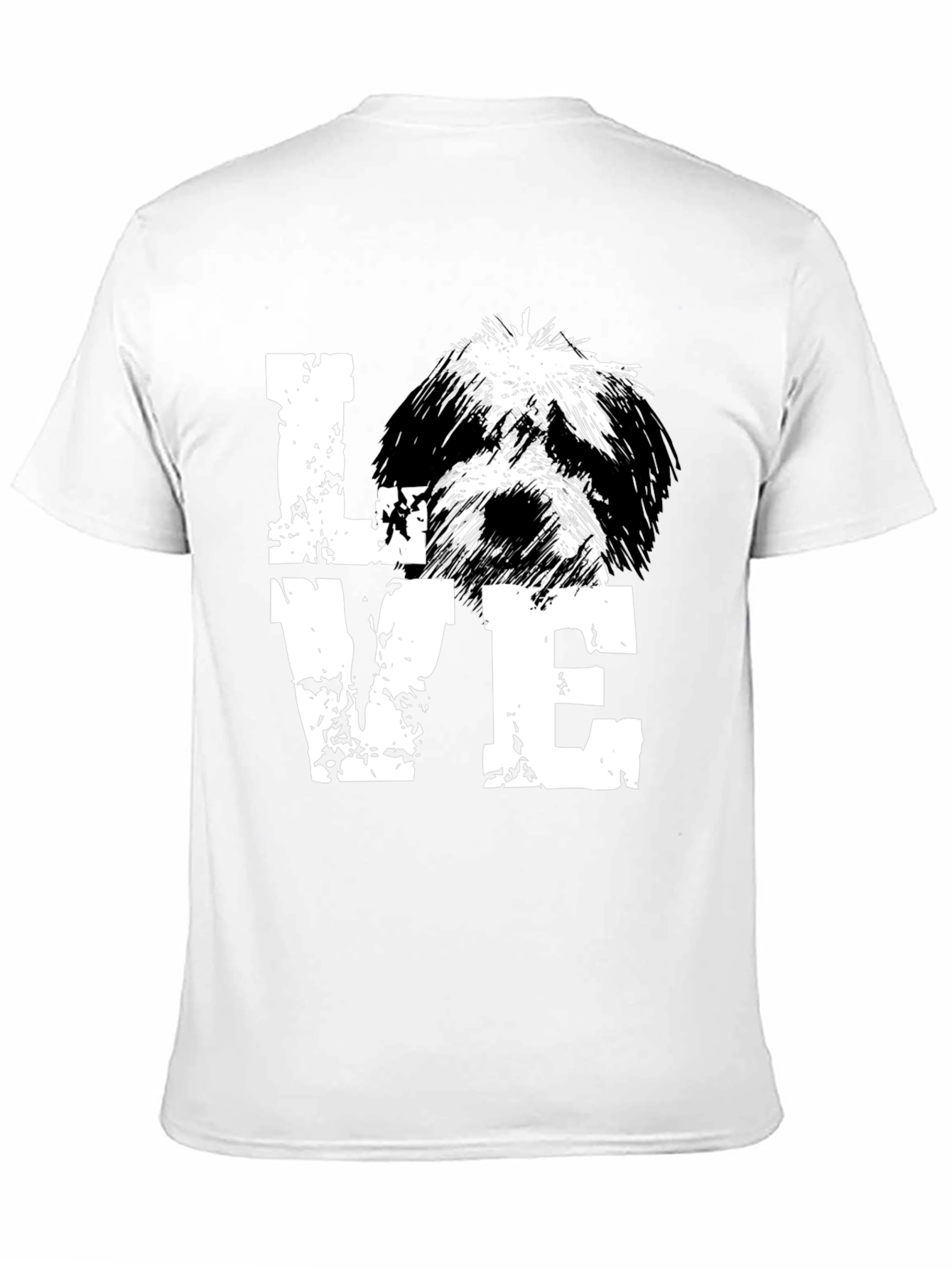 Love Shih Tzu Black T-Shirt