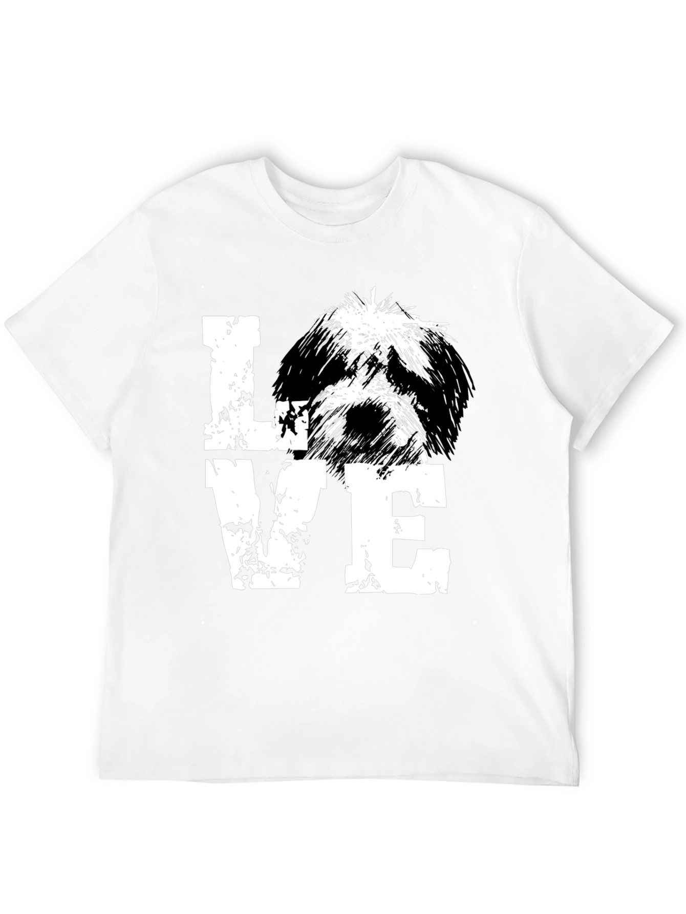 Love Shih Tzu Black T-Shirt