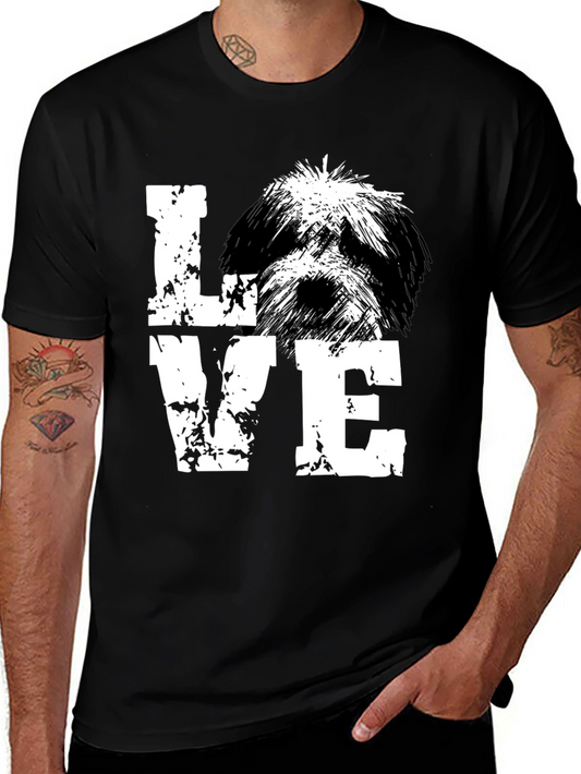 Love Shih Tzu Black T-Shirt