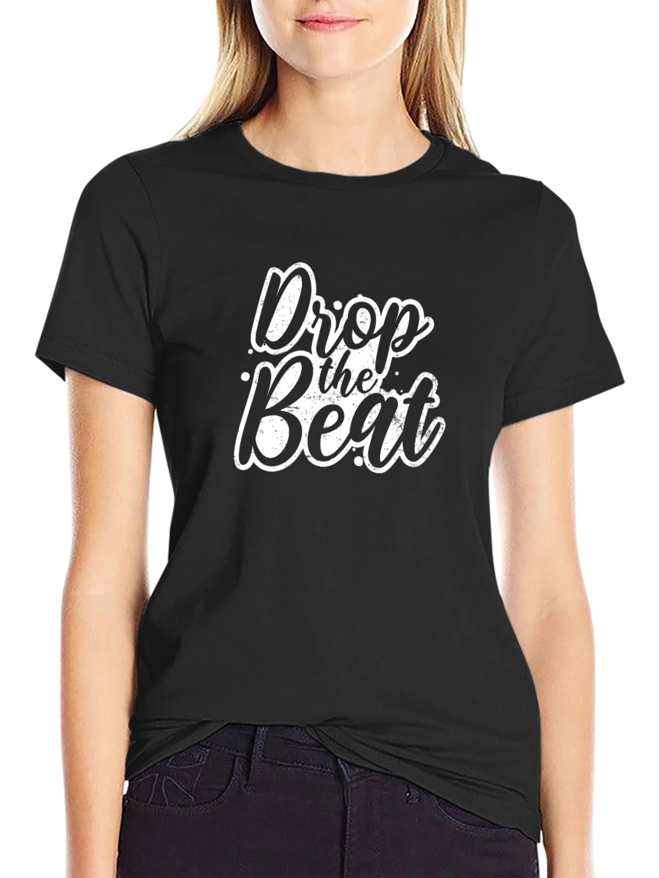 Drop the Beat Black Graphic Tee