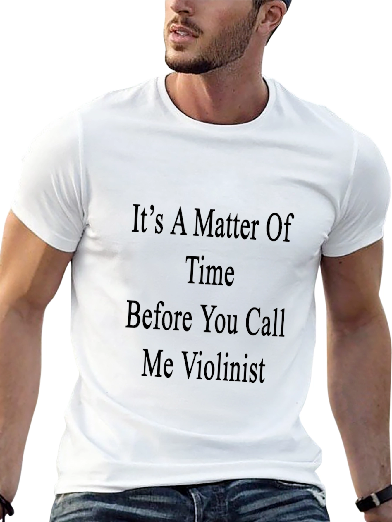 Its A Matter of Time Violinist Black T-Shirt