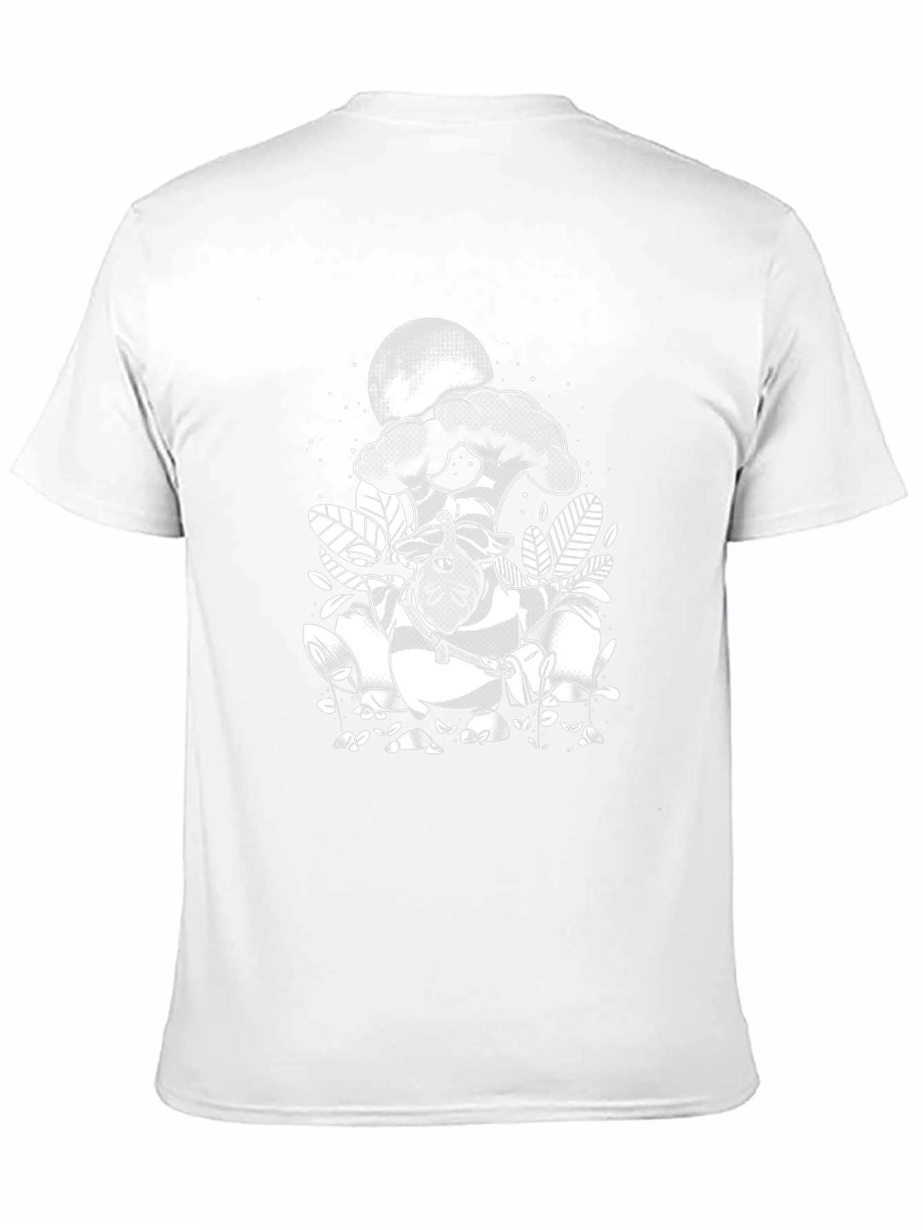 Black Graphic Tee: Raccoon Moon